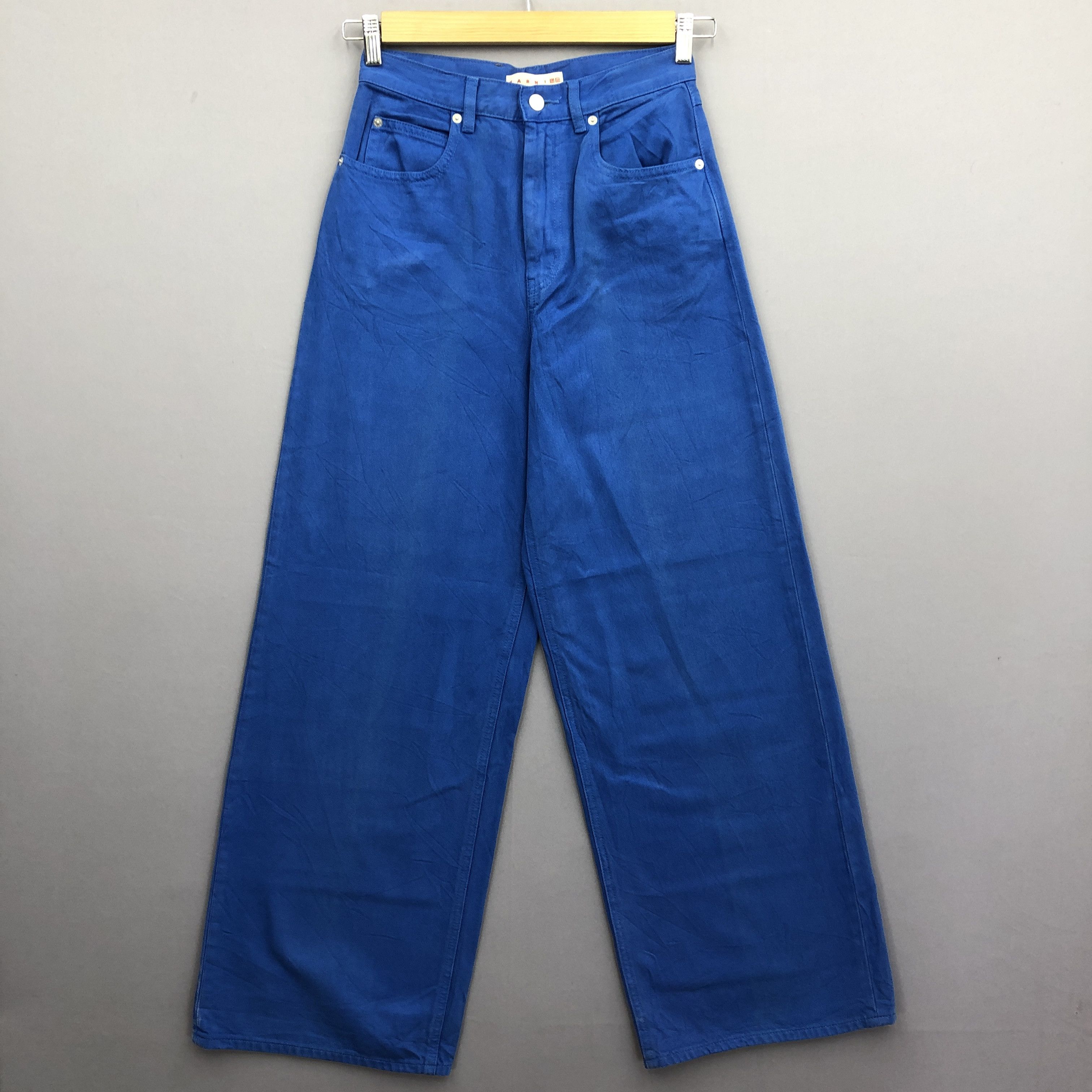 Marni × Uniqlo Vintage Y2K/2000s Marni Baggy Wide Leg Skater Jeans Denim Size 26" / US 2 / IT 38 - 1 Thumbnail