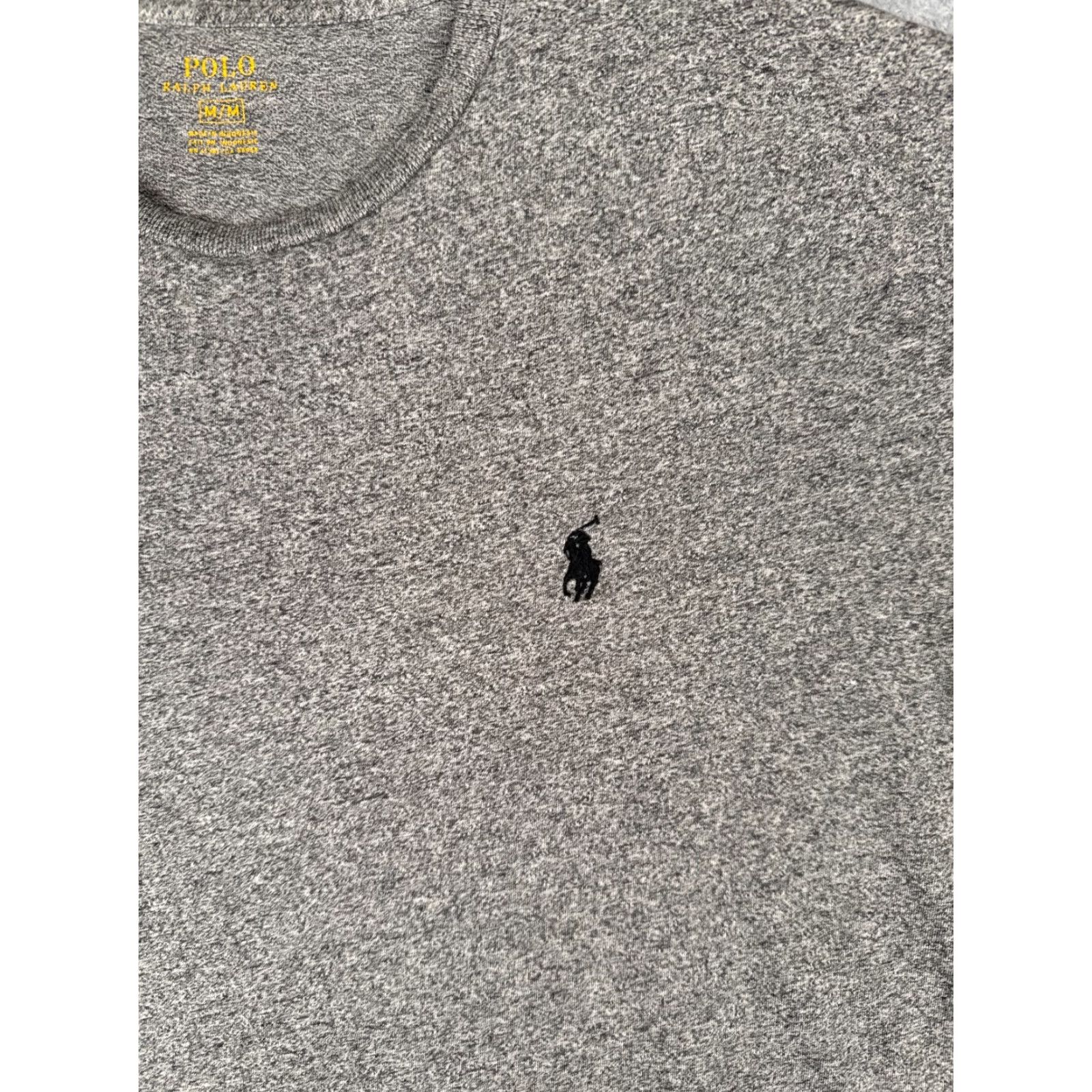 Polo Ralph Lauren Polo Ralph Lauren Shirt Men Medium Heather Gray Crew Neck Cotton Short Sleeve - Polo Ralph Lauren Shirt Mens Medium Gray Crew Neck Cotton Short Sleeve Size US M / EU 48-50 / 2 - 6 Thumbnail