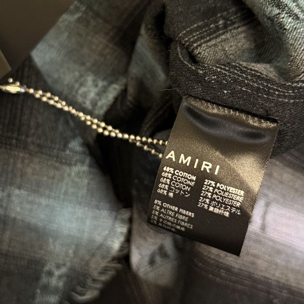 Amiri Amiri Plaid Logo Shirt Size US S / EU 44-46 / 1 - 4 Thumbnail