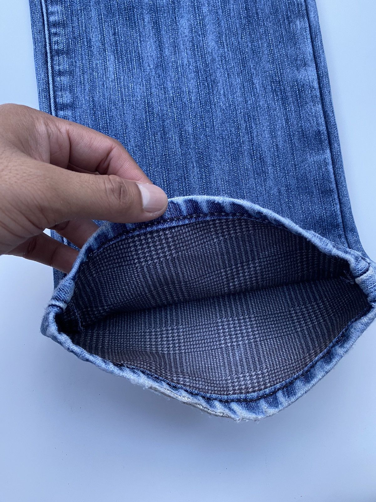 Edwin × Vintage Vintage Edwin Blue Distressed Denim Size US 33 - 9 Thumbnail