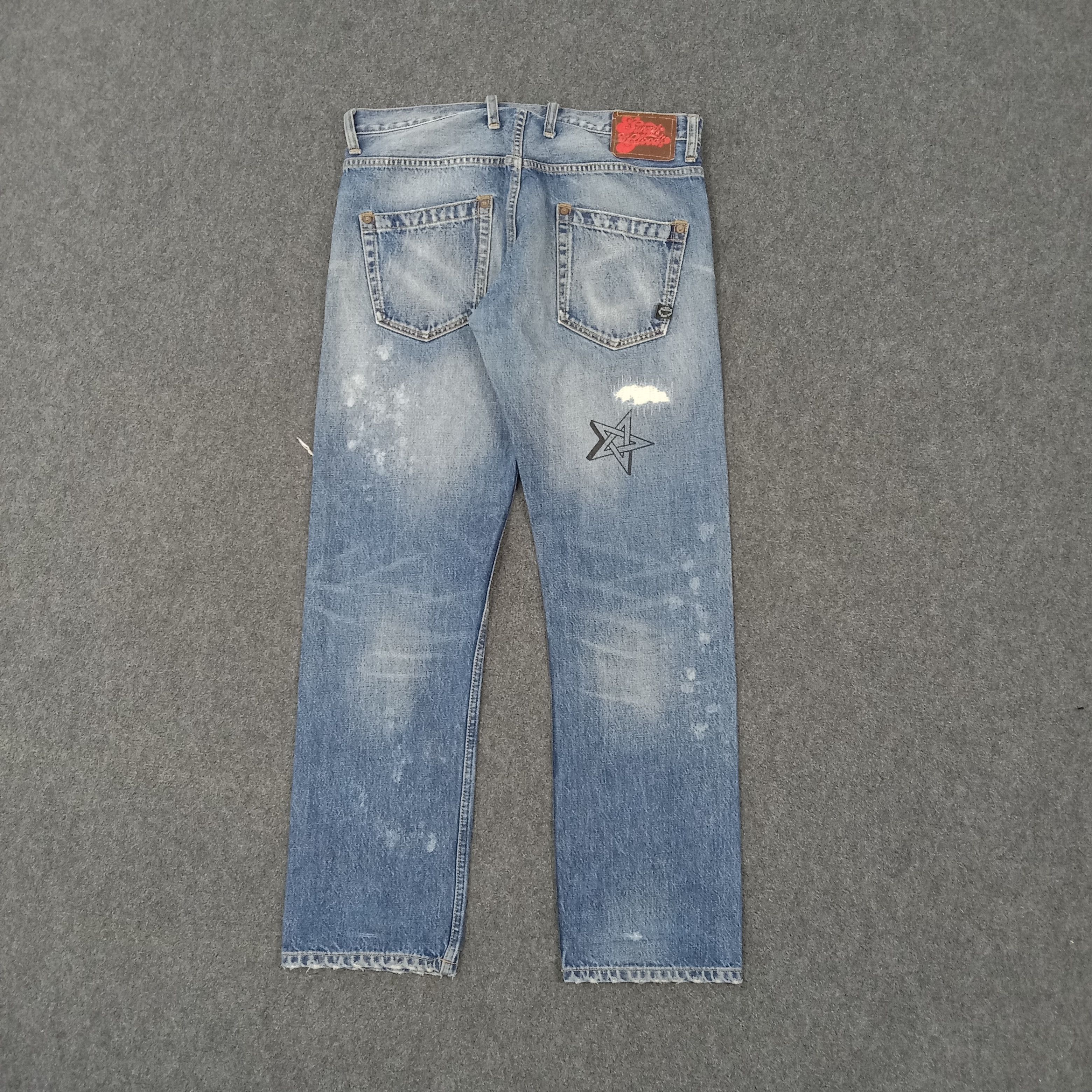 Japanese Brand RNA Sweats Bloods Distressed Style Denim Jeans Size US 33 - 6 Thumbnail