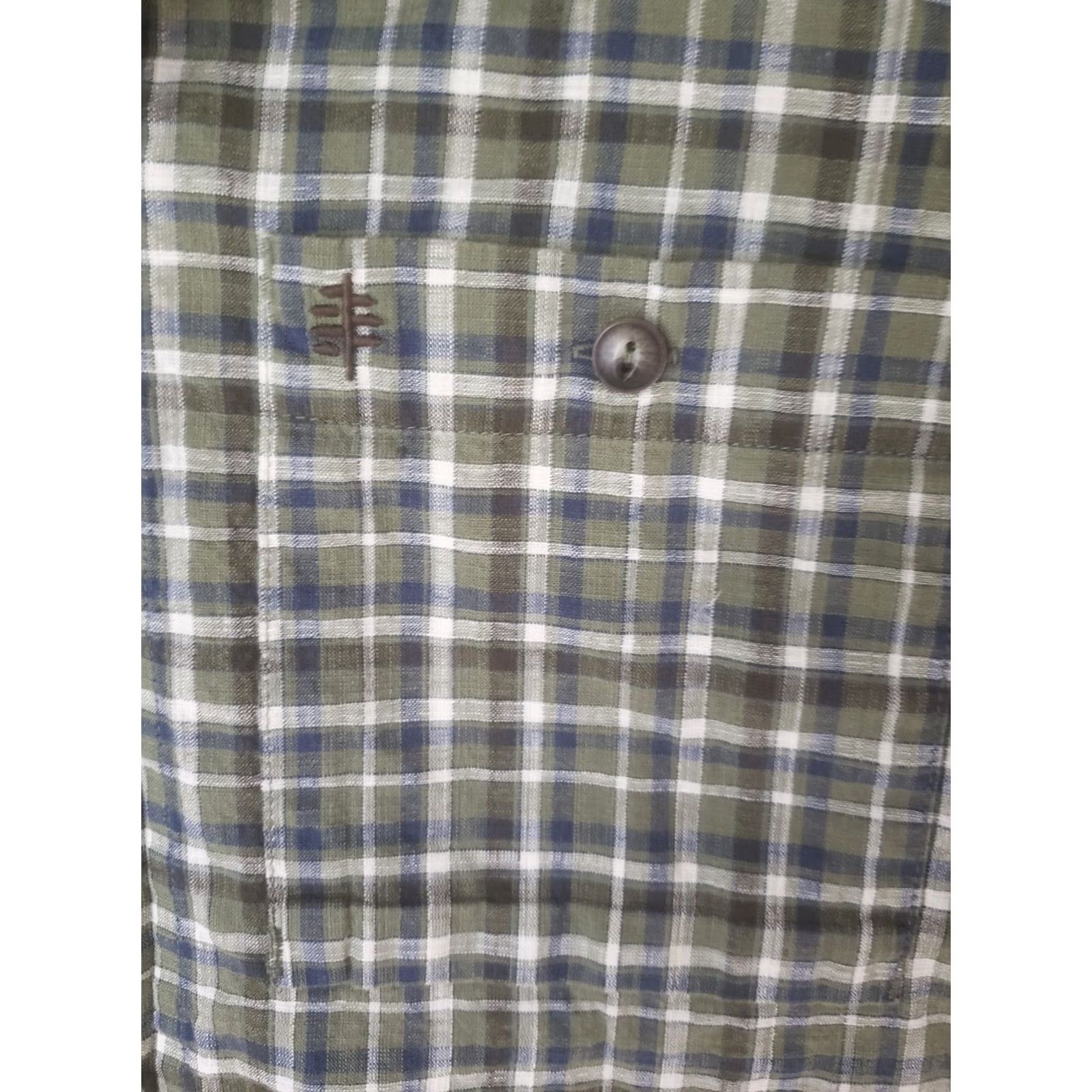 Royal Robbins VINTAGE Royal Robbins Men's Shirt Plaid Button-Front Short Sleeve Green Khaki White Regular L Size US L / EU 52-54 / 3 - 5 Thumbnail