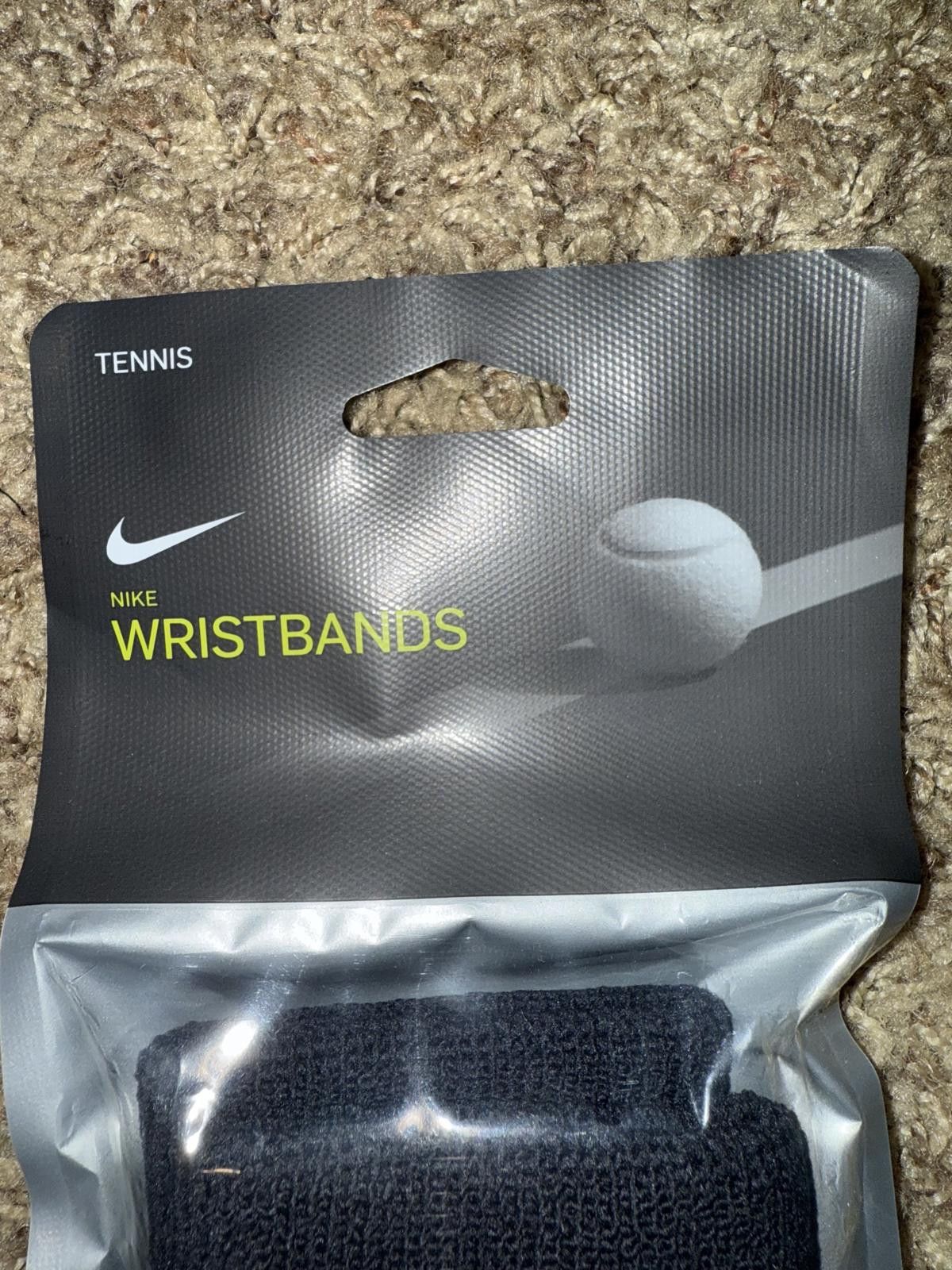 Nike Nike Unisex Tennis Wristband Orange/Black Swoosh Nadal/Federer/Alcaraz Size ONE SIZE - 3 Thumbnail