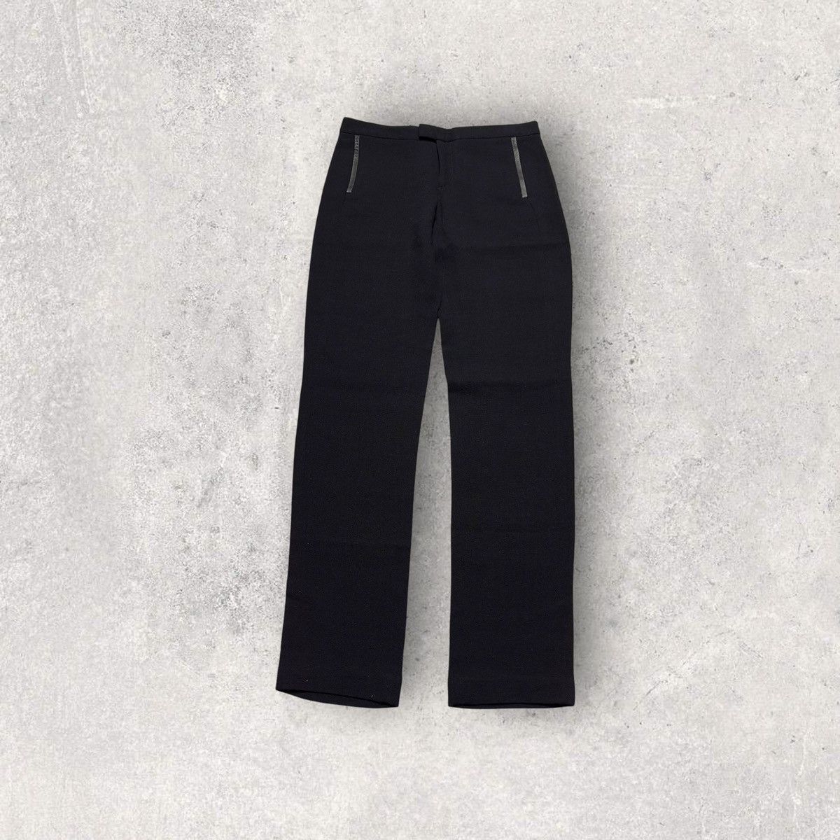 Helmut Lang Helmut Lang leather trim pants Size 26" / US 2 / IT 38 - 1 Thumbnail