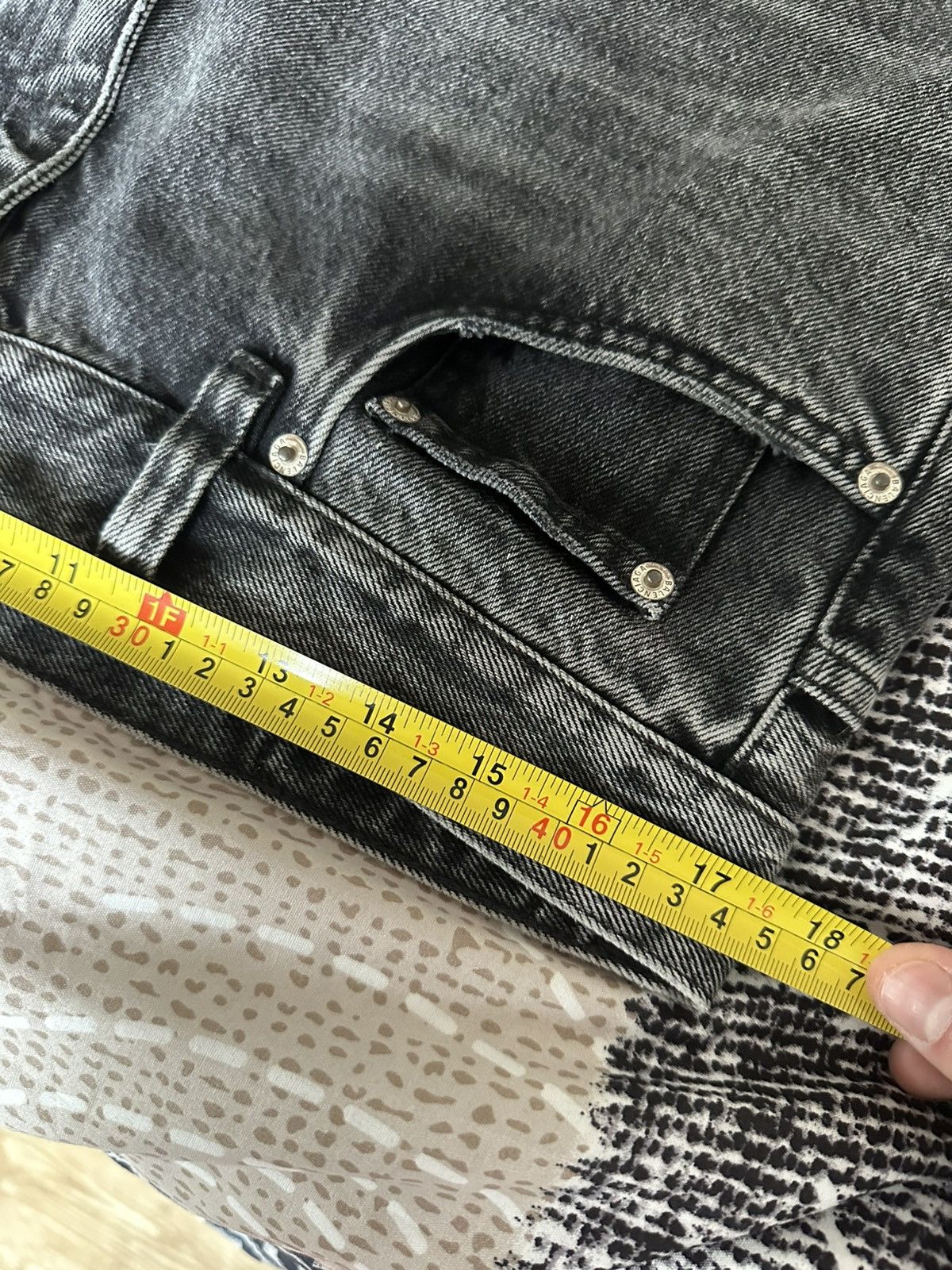 Balenciaga [S] Fall22 The Lost Tape Gray flared jeans Size US 33 - 11 Thumbnail