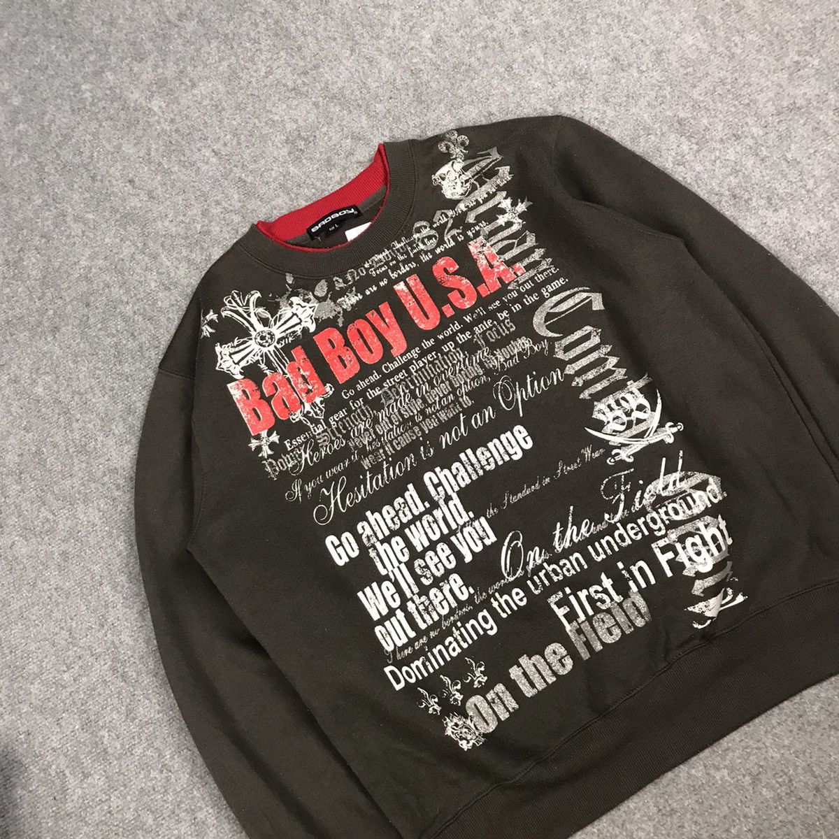 If Six Was Nine × Japanese Brand BADBOY PUNK STYLE JAPAN SWEATSHIRT Size US L / EU 52-54 / 3 - 4 Thumbnail
