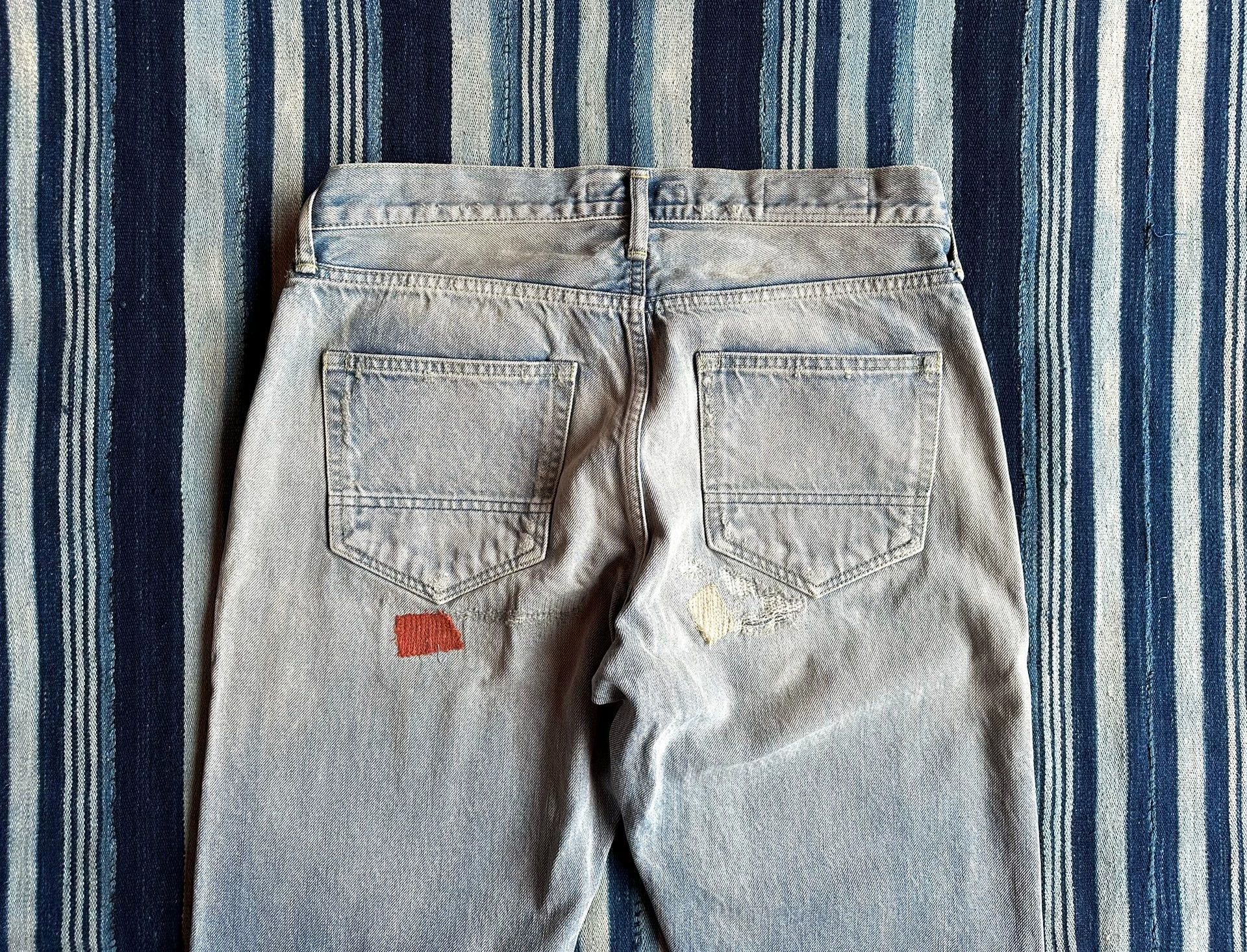 FDMTL FDMTL SMF Heavy Wash Selvedge Distressed Patchwork Size US 32 / EU 48 - 4 Thumbnail