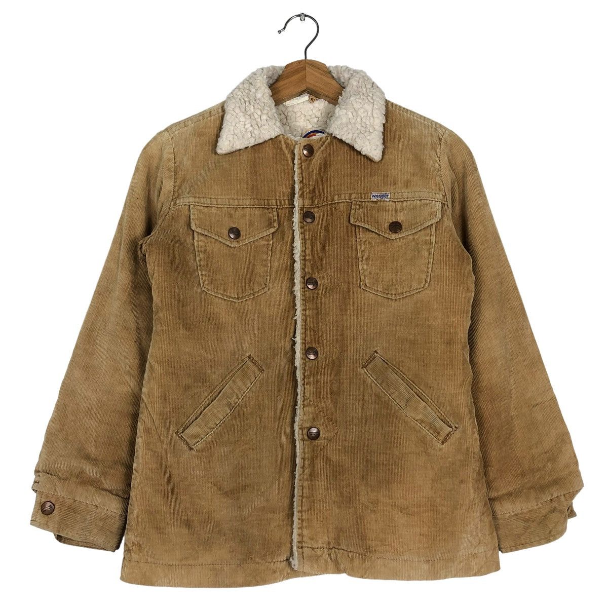 🔥VINTAGE 80’s WRANGLER CORDUROY SHEARLING BIKER JACKET