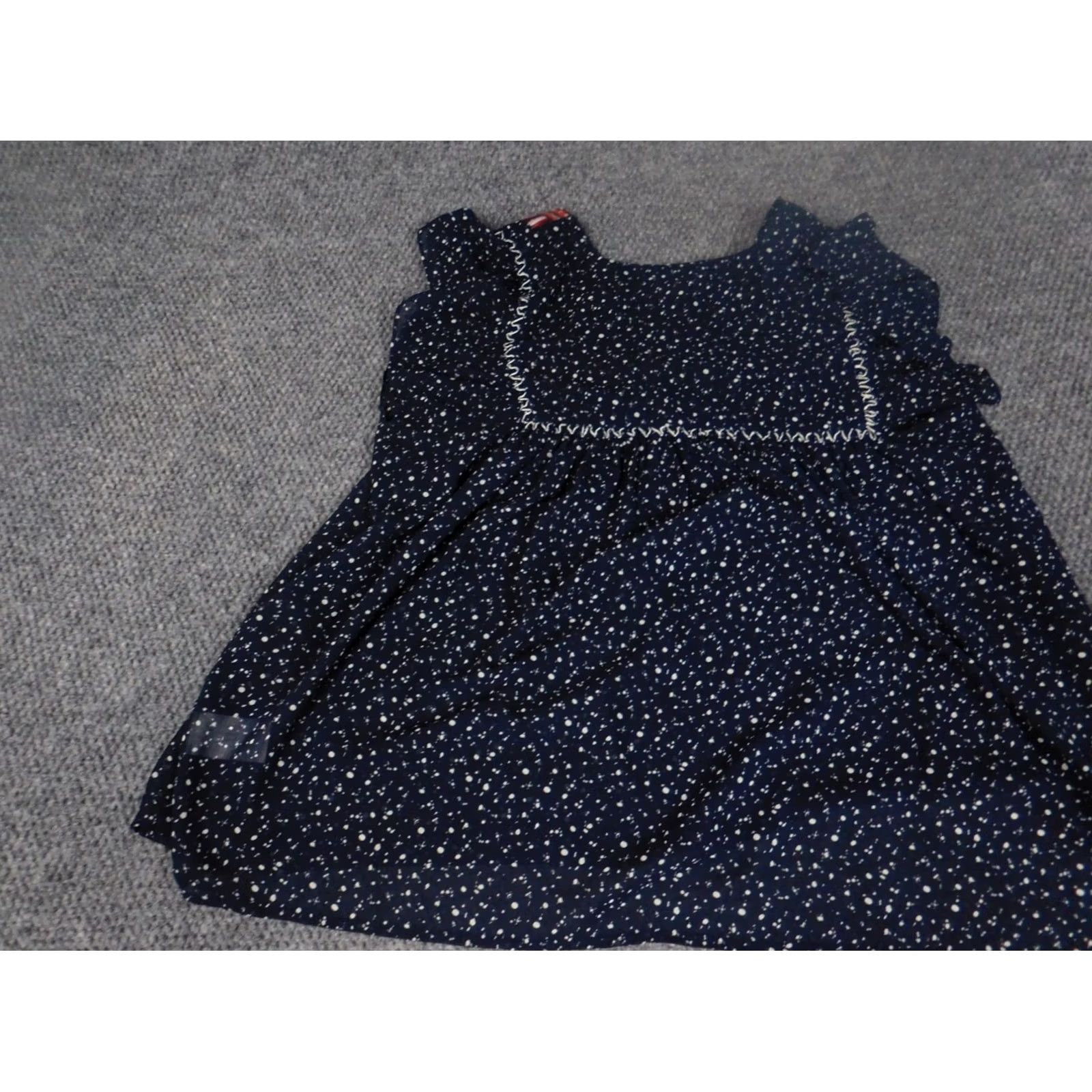 Vintage Maette Blouse Women L Blue Crew Neck Sleeveless Pullover Casual Cotton Rayon Floral Stretch Basic Casual Sleeve Regular Size L / US 10 / IT 46 - 6 Thumbnail