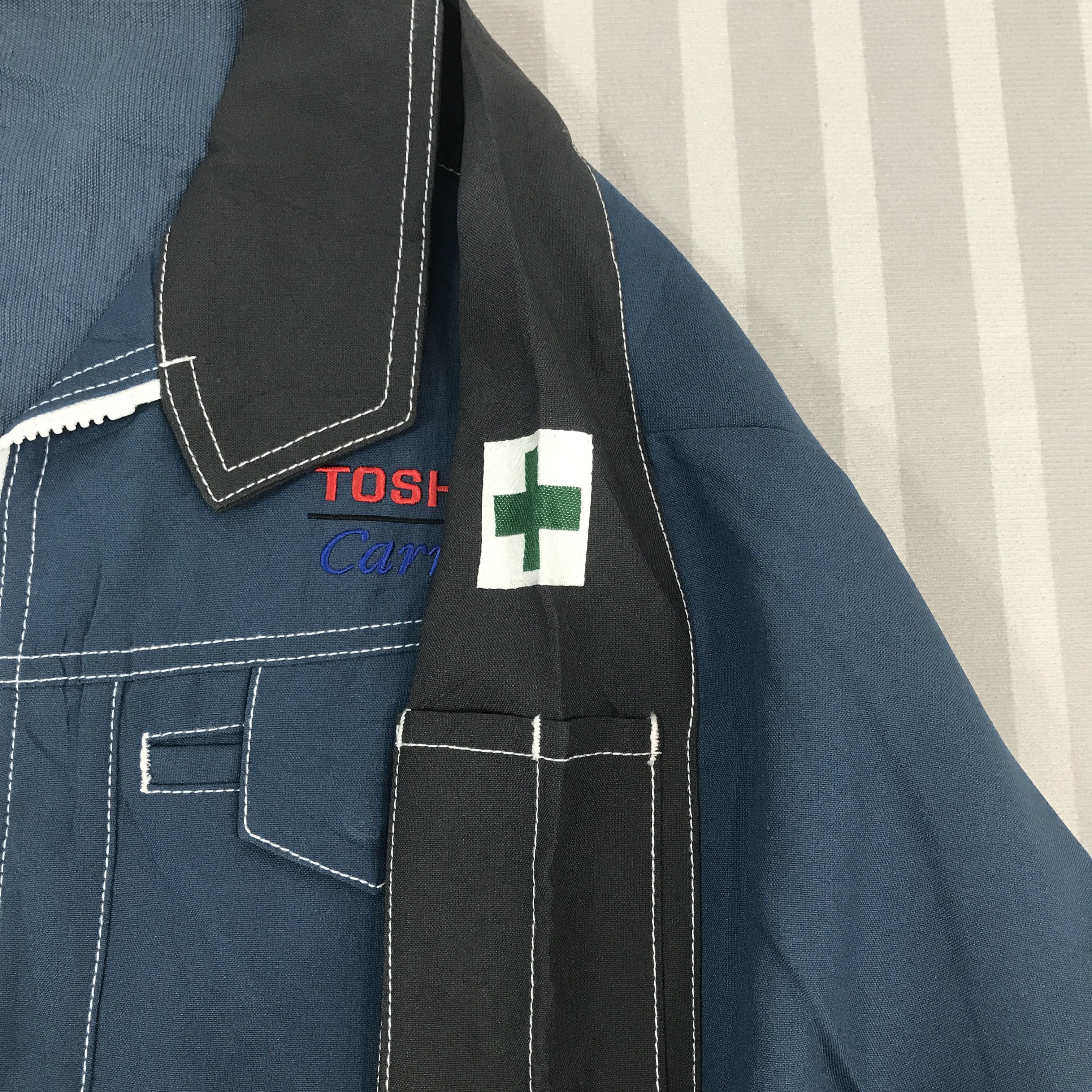 Japanese Brand × Vintage Vintage Og Toshiba Carrier Japan uniform Jacket Size US L / EU 52-54 / 3 - 9 Thumbnail