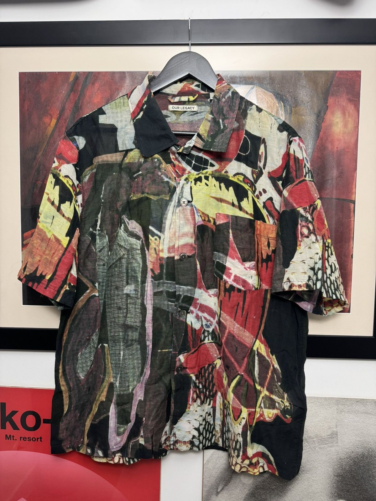Our Legacy Our Legacy Box Shirt Fullprint Peace Crowd Avant Garde Rare Size US M / EU 48-50 / 2 - 1 Thumbnail
