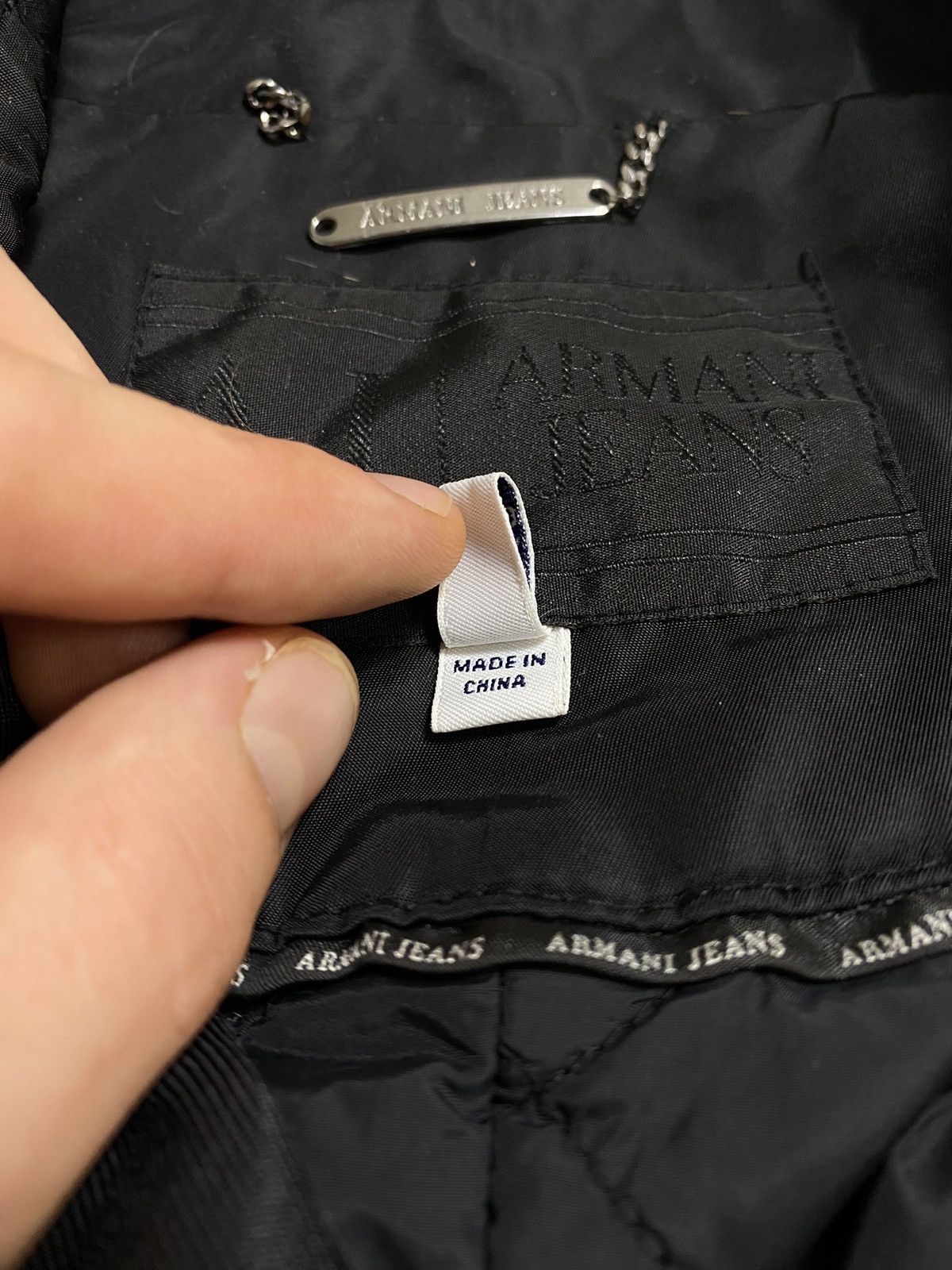 Armani Vintage Armani Jeans Double-Breasted Jacket Size L / US 10 / IT 46 - 3 Thumbnail
