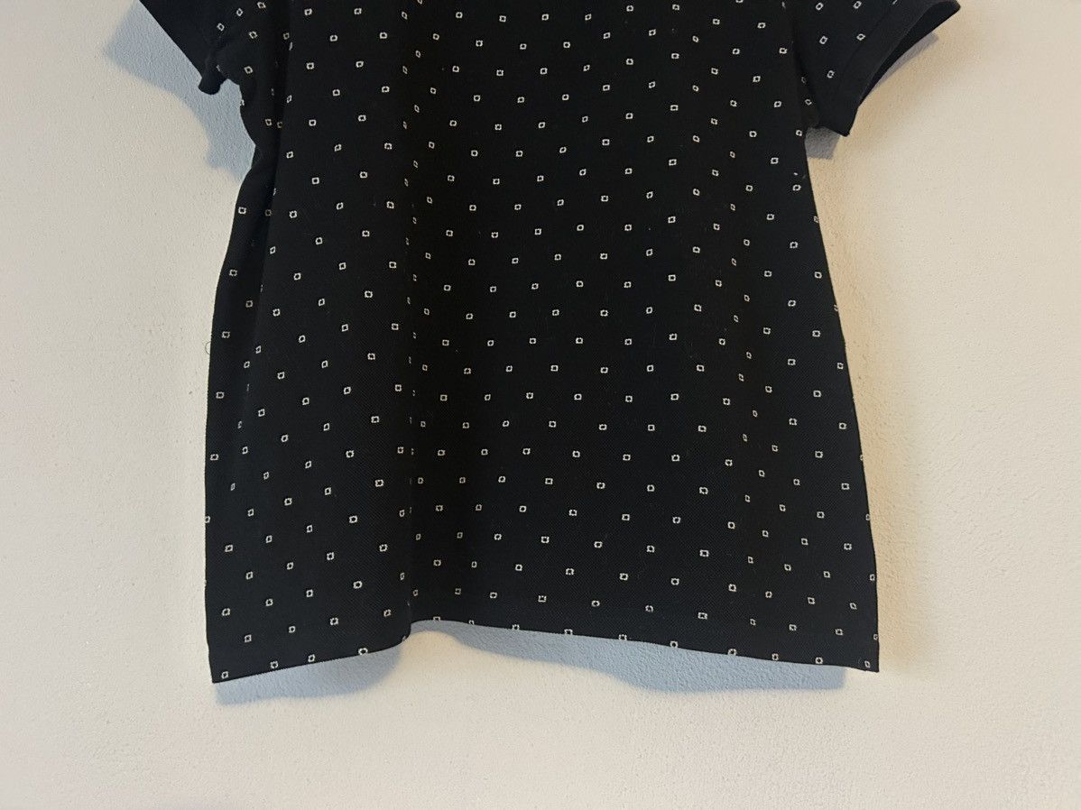 Saint Laurent Paris Saint Laurent Paris Black Micro Geometric Pattern Polo Shirt Size US M / EU 48-50 / 2 - 5 Thumbnail