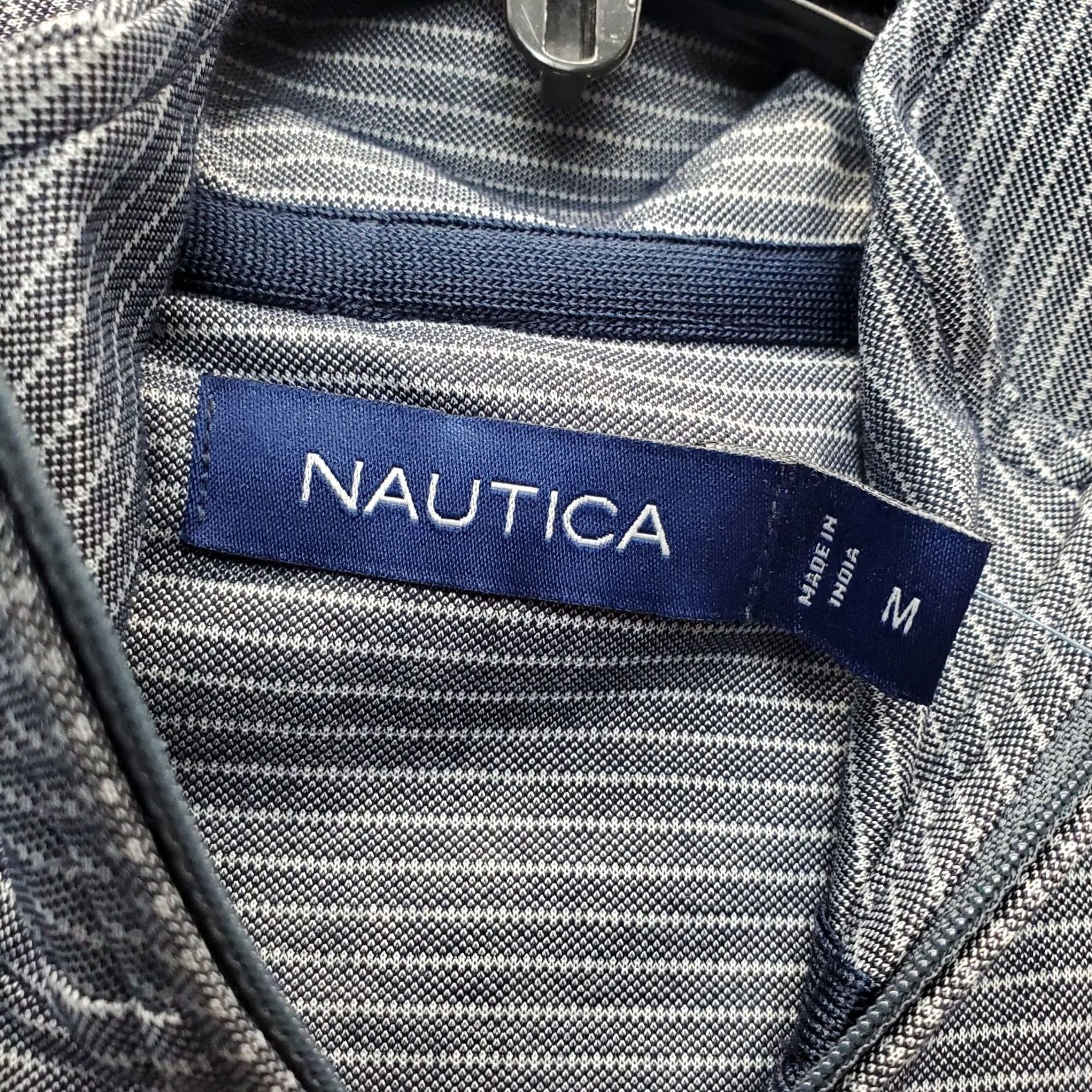 Nautica Nautica Mens 1/4 Zip Pullover Striped Moisture Wicking K58117 M Multicolor Shirt Size US M / EU 48-50 / 2 - 6 Thumbnail