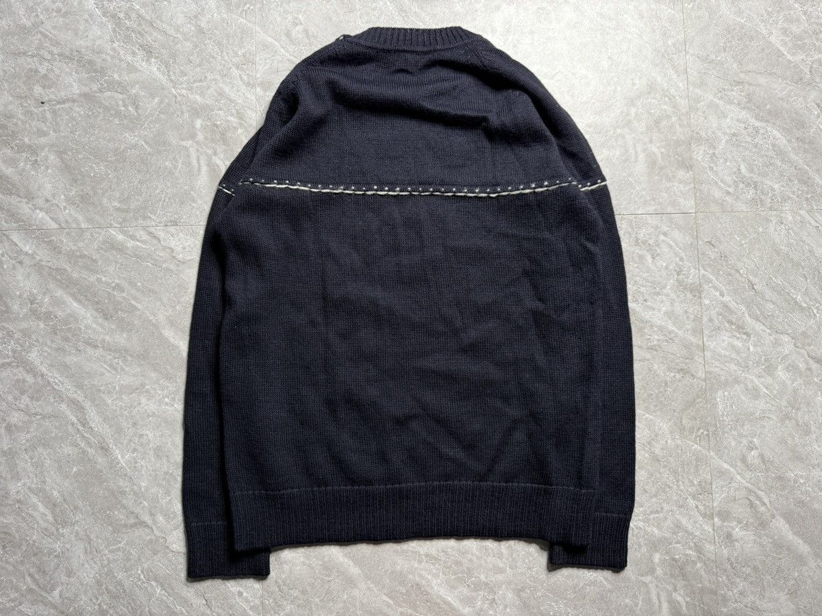 Issey Miyake Issey Miyake F/W 16 Contrast Stitch Detail Wool Knit Sweater Size US L / EU 52-54 / 3 - 2 Thumbnail