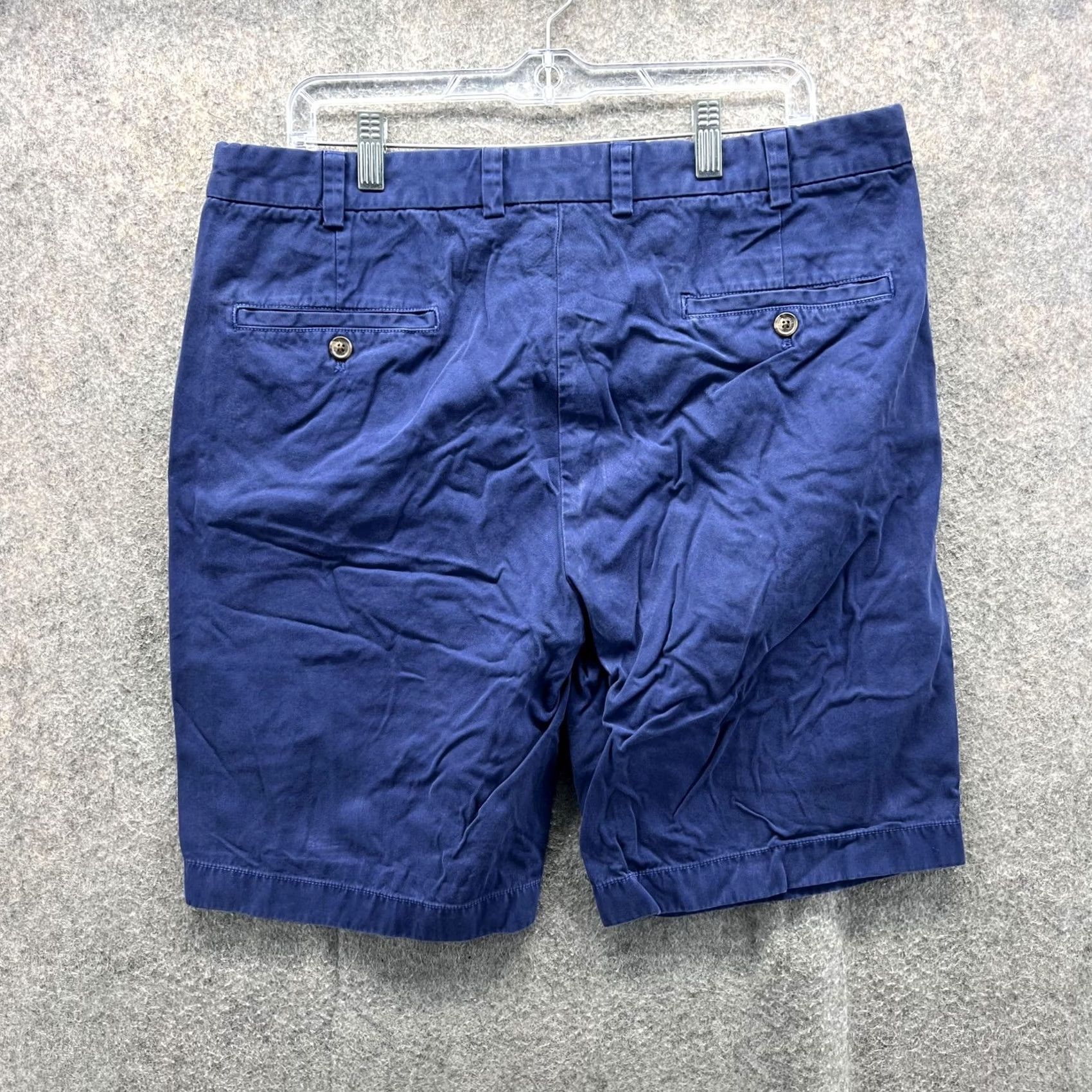 Brooks Brothers Brooks Brothers Shorts Bermuda Mens 36 Blue 100% Cotton Chino Casual Golf Flat Front Zip Fly Pocketed Waist 36 Navy Boys? Size US 36 / EU 52 - 2 Thumbnail