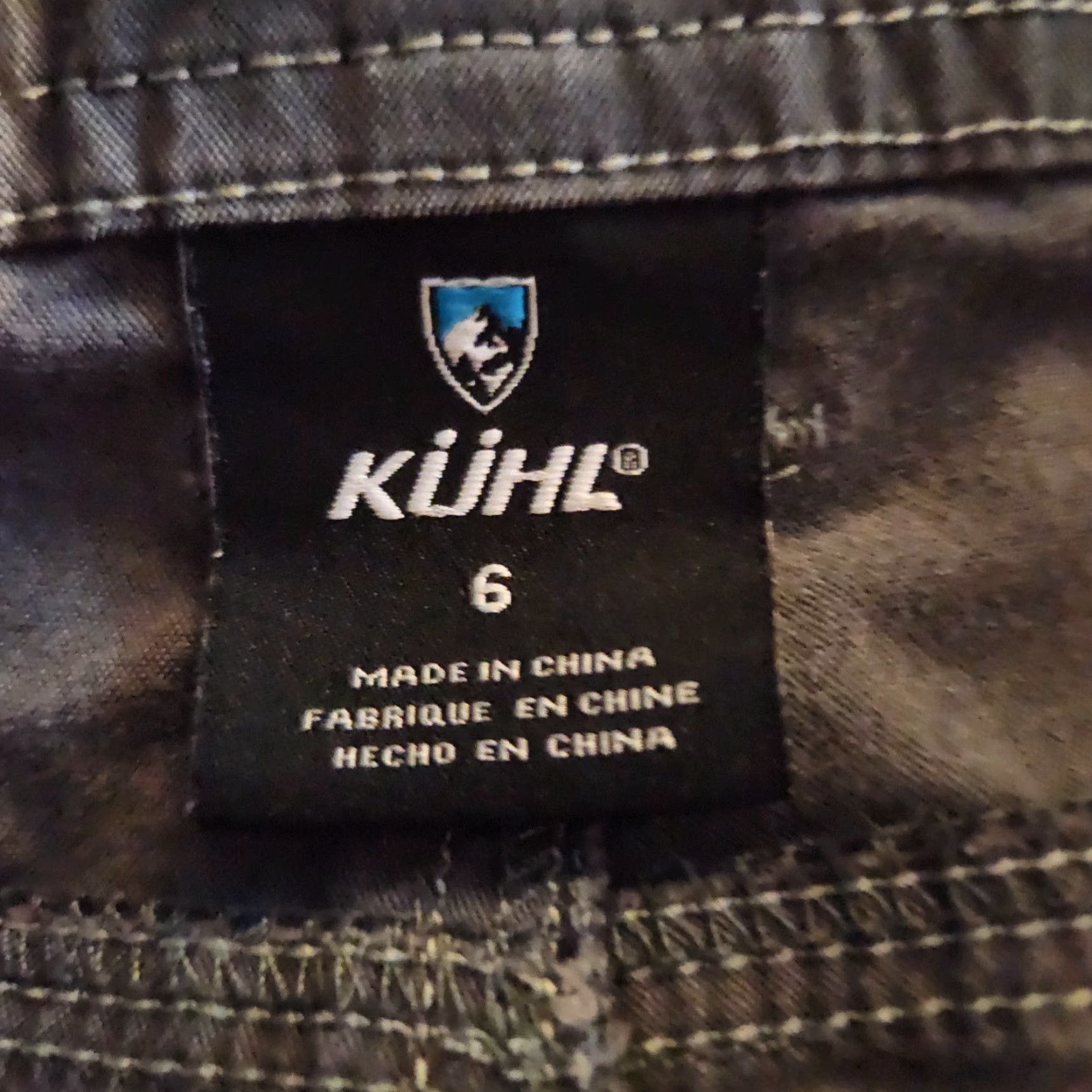 Vintage Kuhl Shorts Womens 6 Gray Cargo Hiking Outdoor Patina Dye Flap Pockets Cotton Nylon Spandex Breathable Size 28" / US 6 / IT 42 - 5 Thumbnail