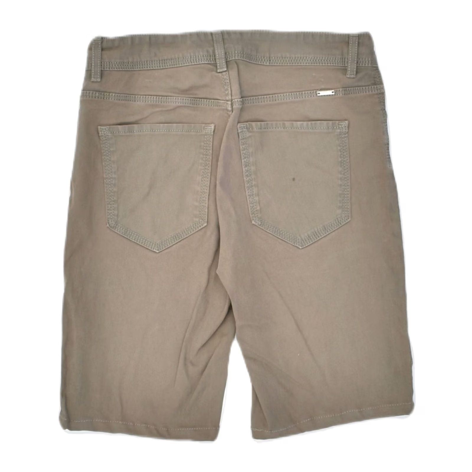 Massimo Dutti MASSIMO DUTTI Khaki Cotton W26 EU 36 Small Womens Casual Shorts S ZZJJ05 Size 28" / US 6 / IT 42 - 2 Thumbnail