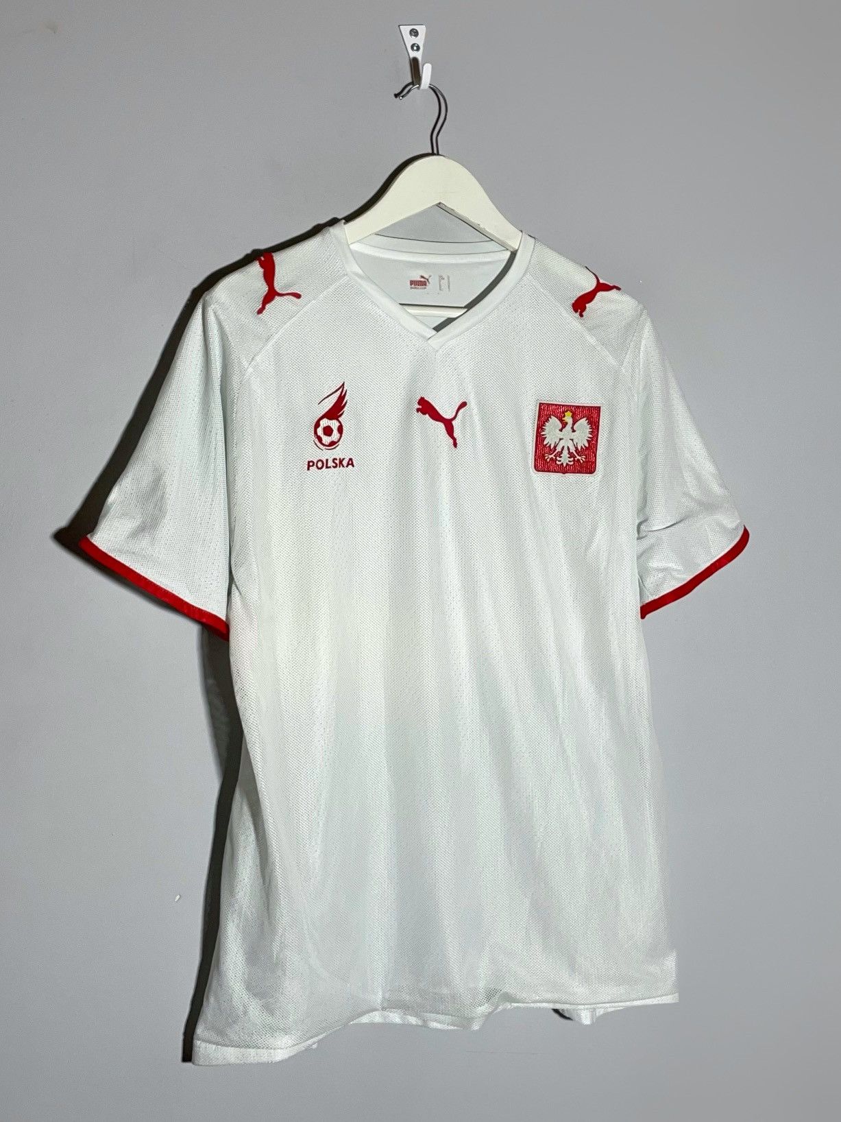 Puma National Team Poland Puma 2007 Home Football Shirt Size US L / EU 52-54 / 3 - 2 Thumbnail