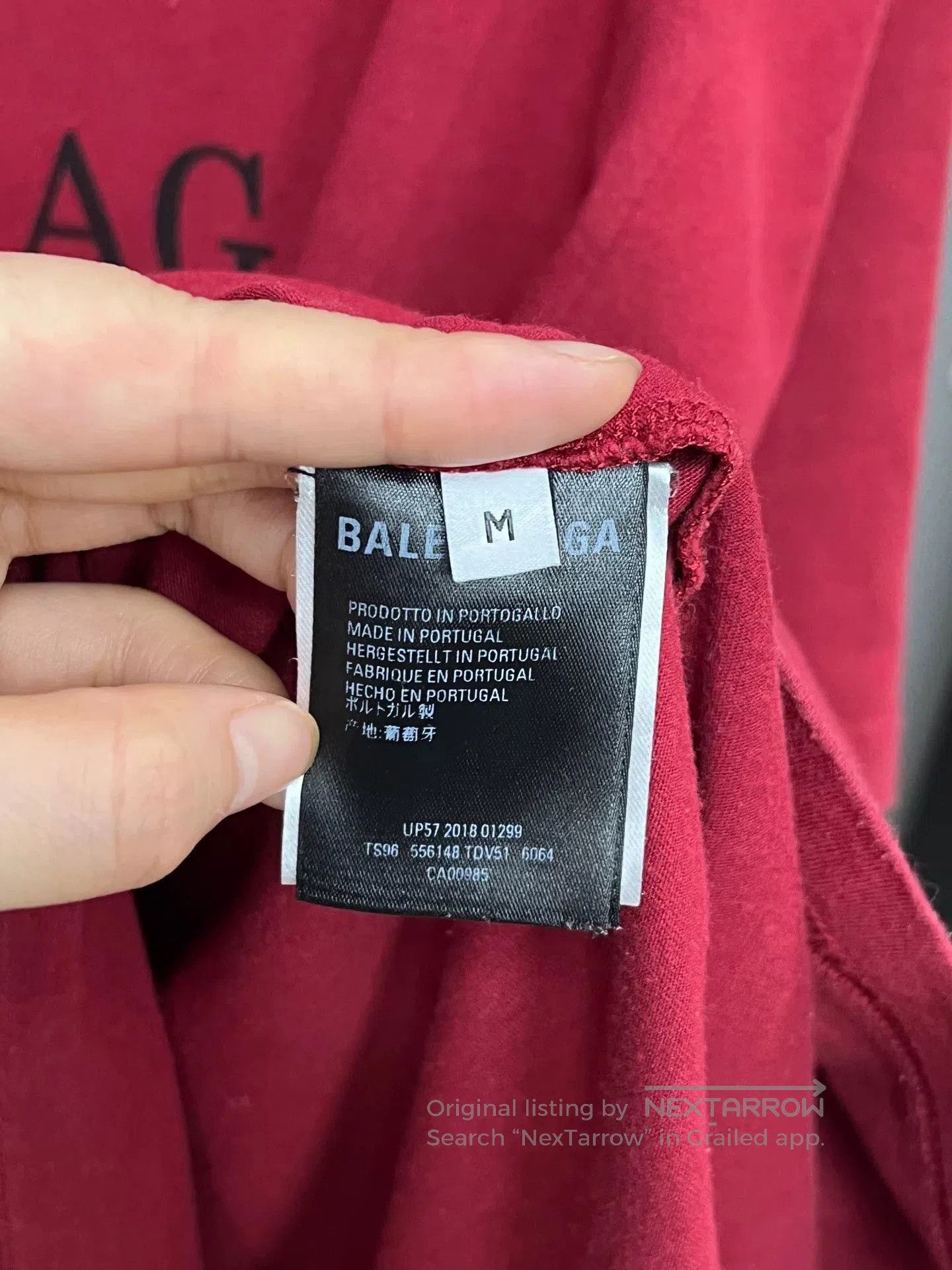 Balenciaga Balenciaga Red Short Sleeve T. Size US M / EU 48-50 / 2 - 3 Thumbnail