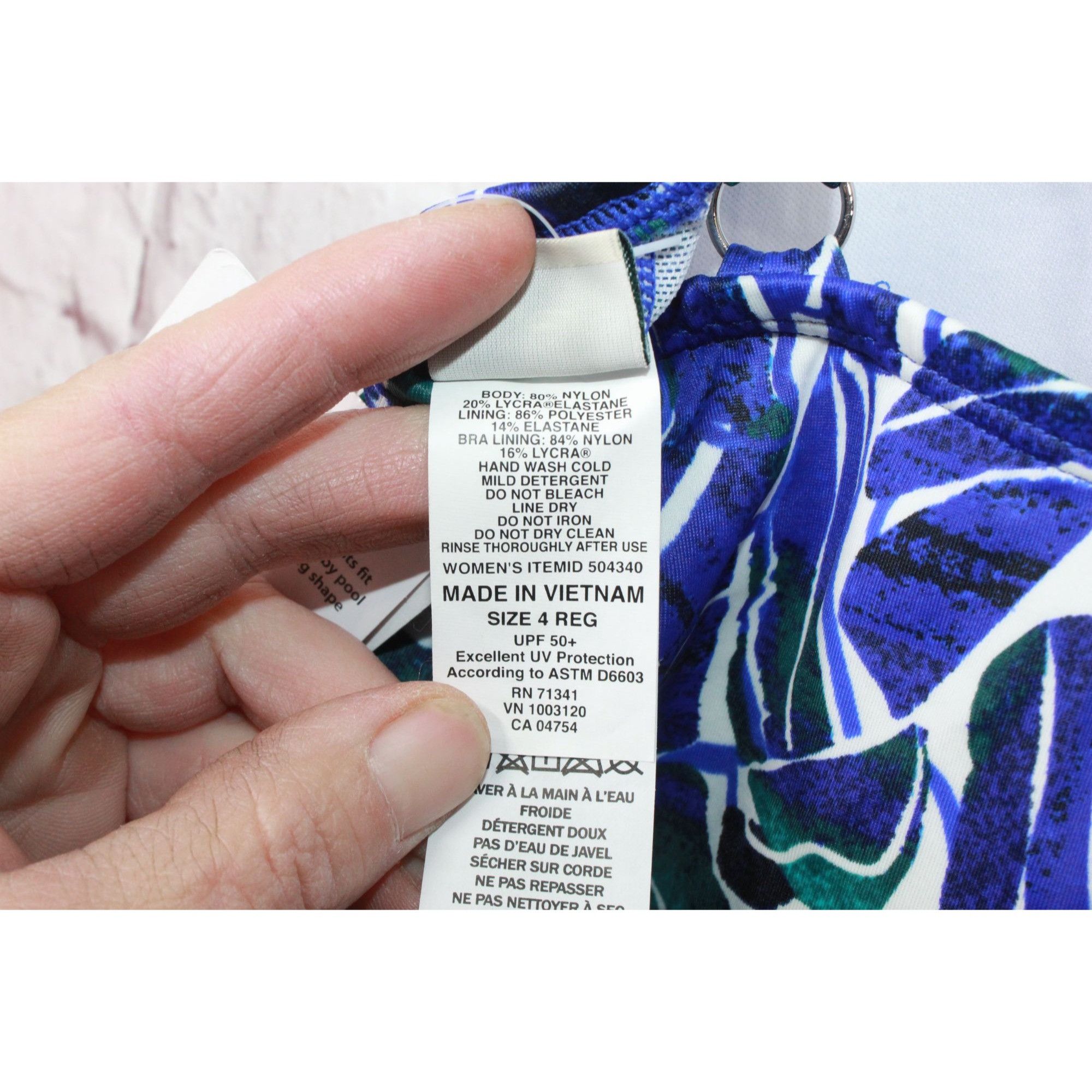 L.L. Bean × Swims LL Bean Women's Mix Match Swimwear Squareneck Tankini Print Size S / US 4 / IT 40 - 8 Thumbnail