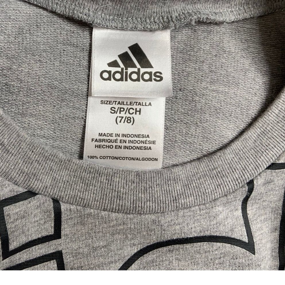 Adidas Adidas Women's Small Graphic Logo Crop Top Short Sleeve Gray Size S / US 4 / IT 40 - 5 Thumbnail