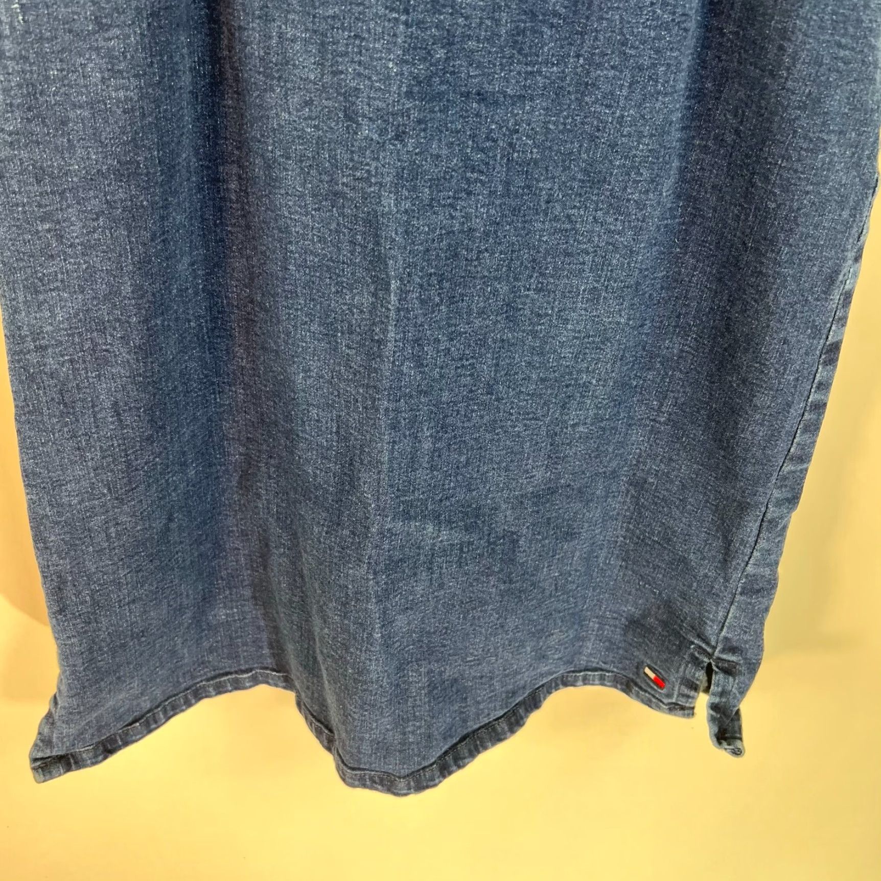 Tommy Hilfiger VINTAGE Tommy Hilfiger Denim Sleeveless Casual Dress Women JR Size L Blue Cotton Size L / US 10 / IT 46 - 4 Thumbnail