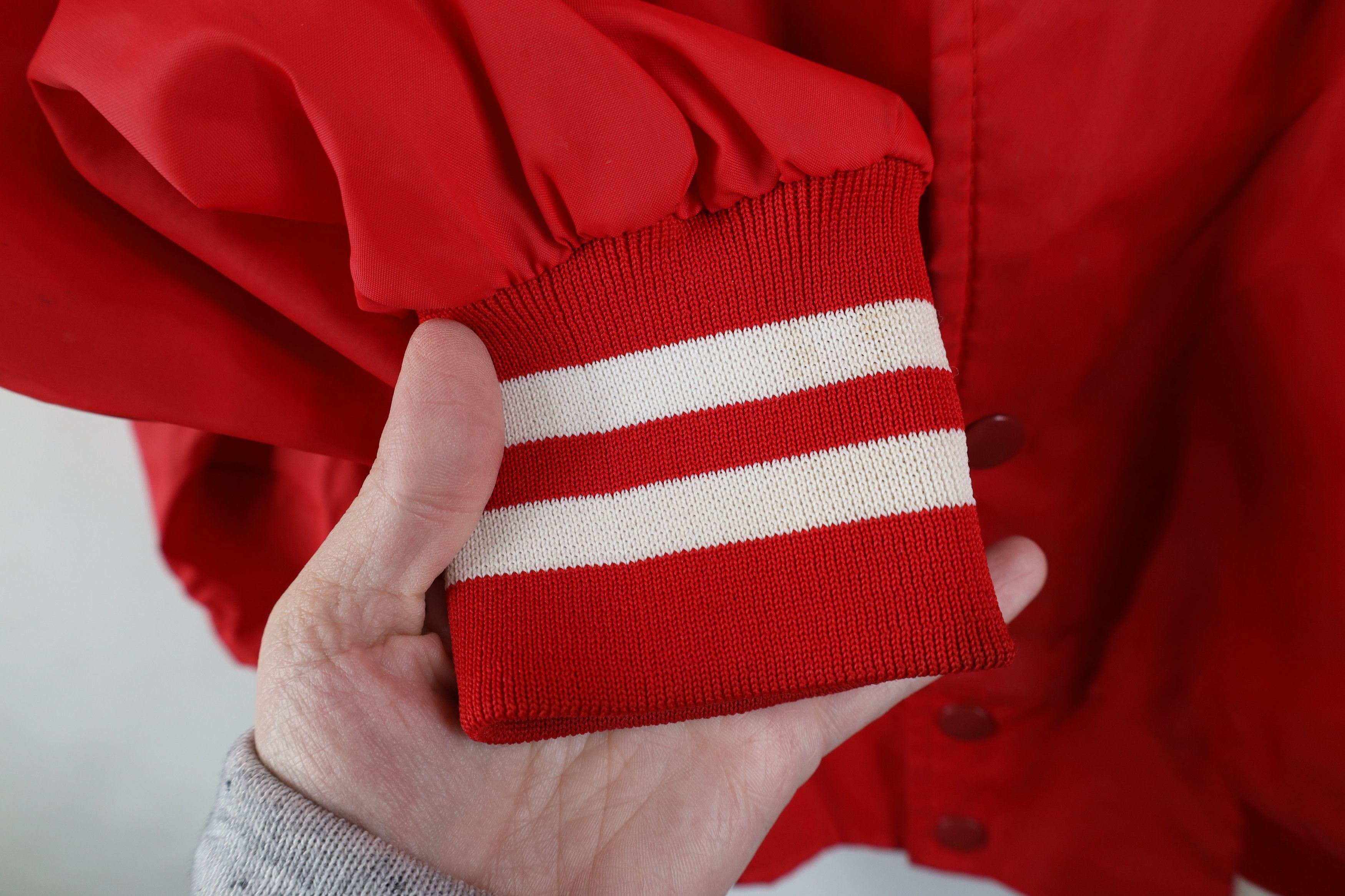 Vintage Vintage 70s 80s Lined Striped Bomber Jacket USA Red Size US XL / EU 56 / 4 - 10 Thumbnail