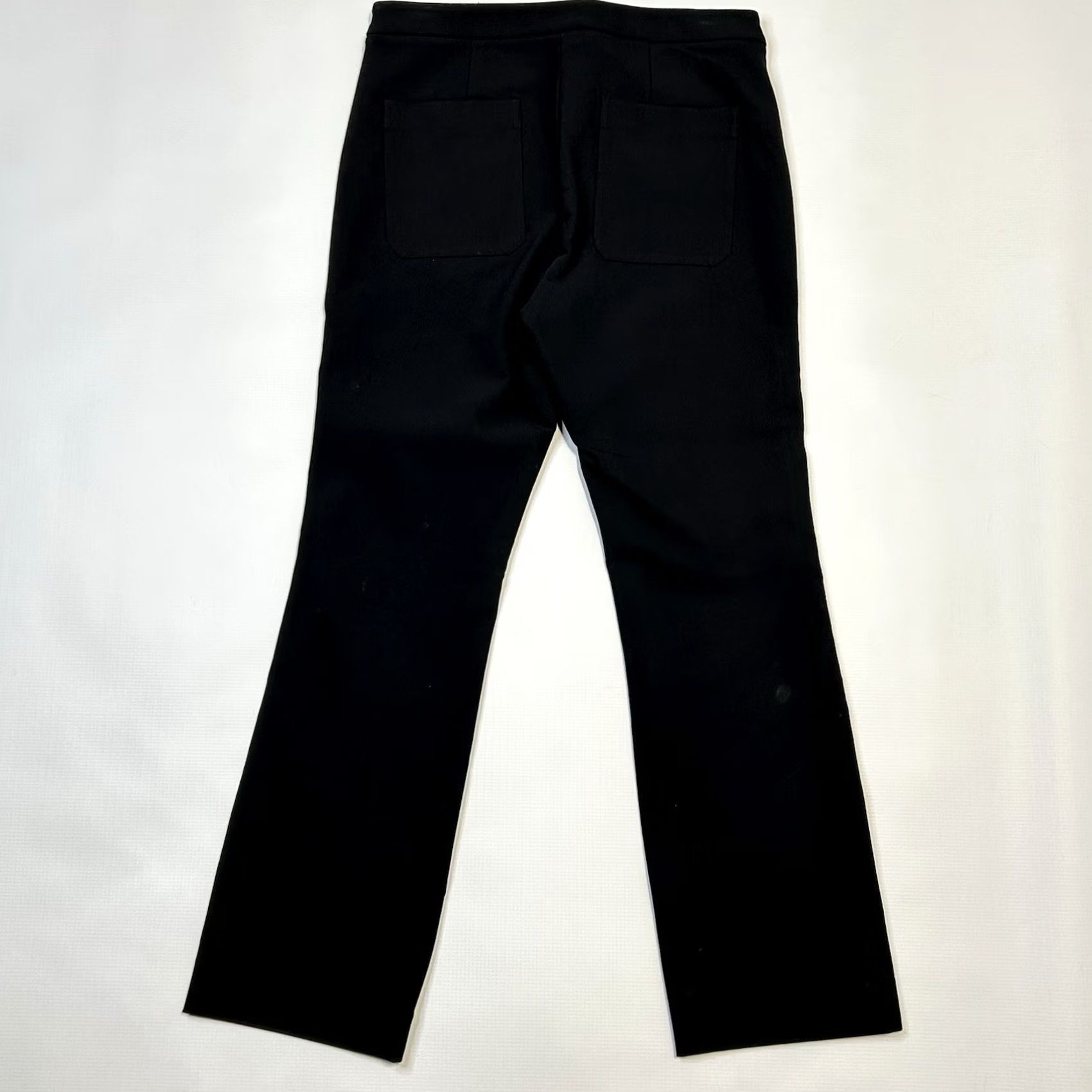 Vince Vince Dress Pants Womens Size 6 Side Zip Black Cotton Nylon Blend Pockets Size 28" / US 6 / IT 42 - 2 Thumbnail