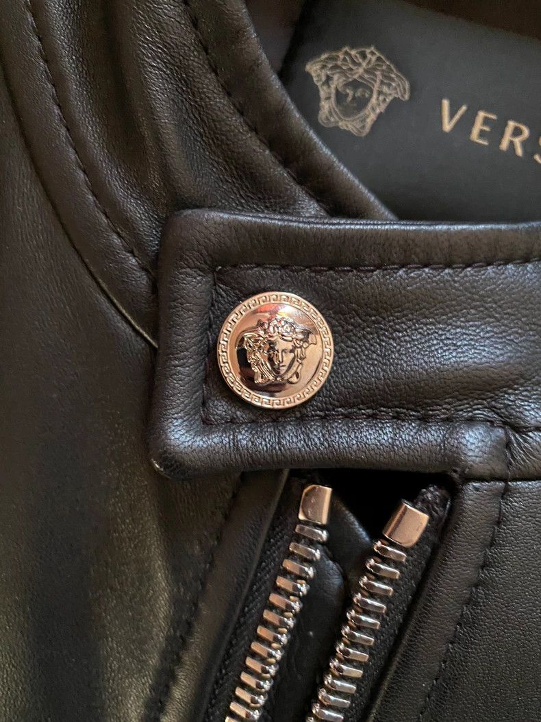 Other Versace Main line genuine leather jacket Size US XL / EU 56 / 4 - 5 Thumbnail