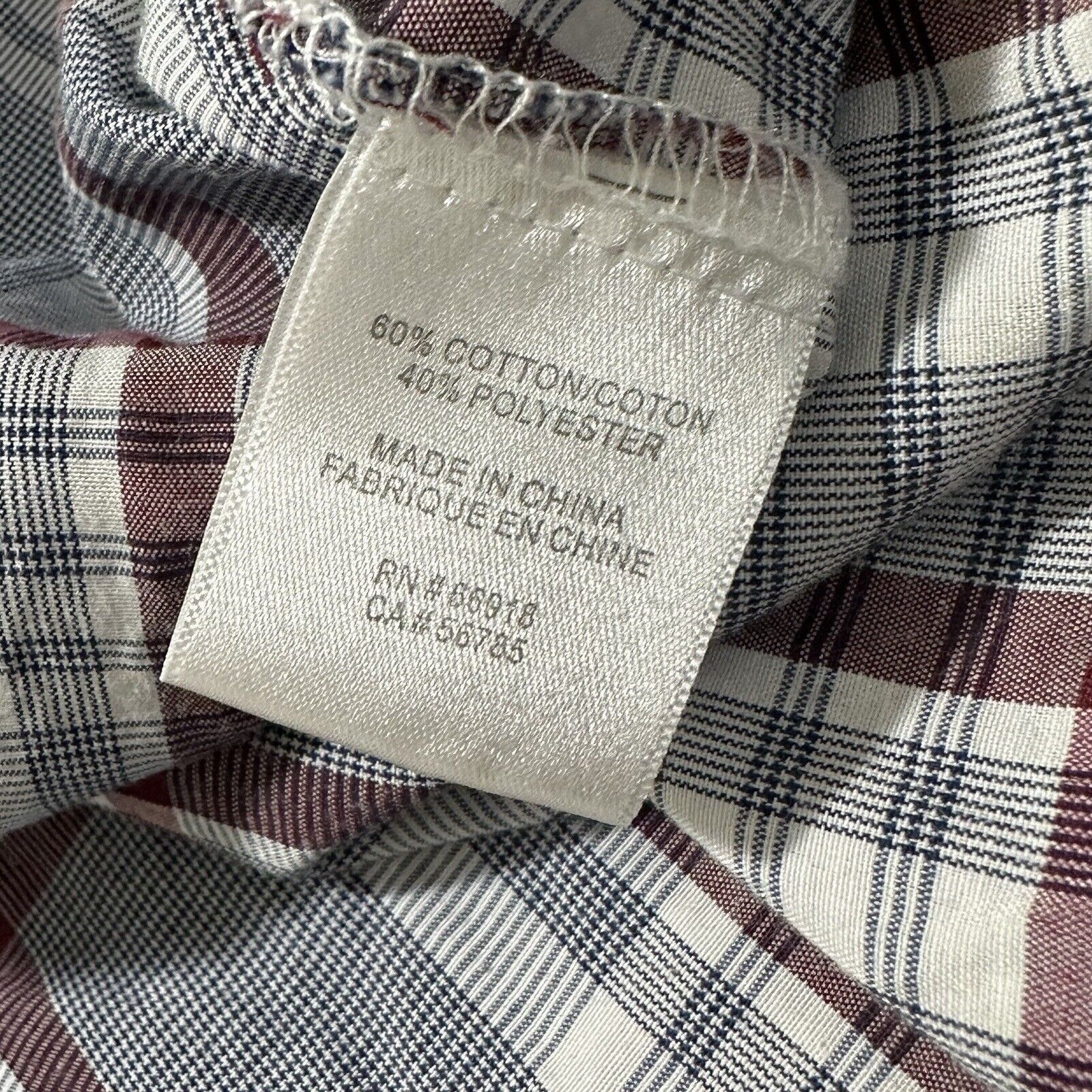 Sahara Club Sahara Club XL Button Down Pocket Dress Shirt Gray Red Plaid Size US XL / EU 56 / 4 - 12 Thumbnail