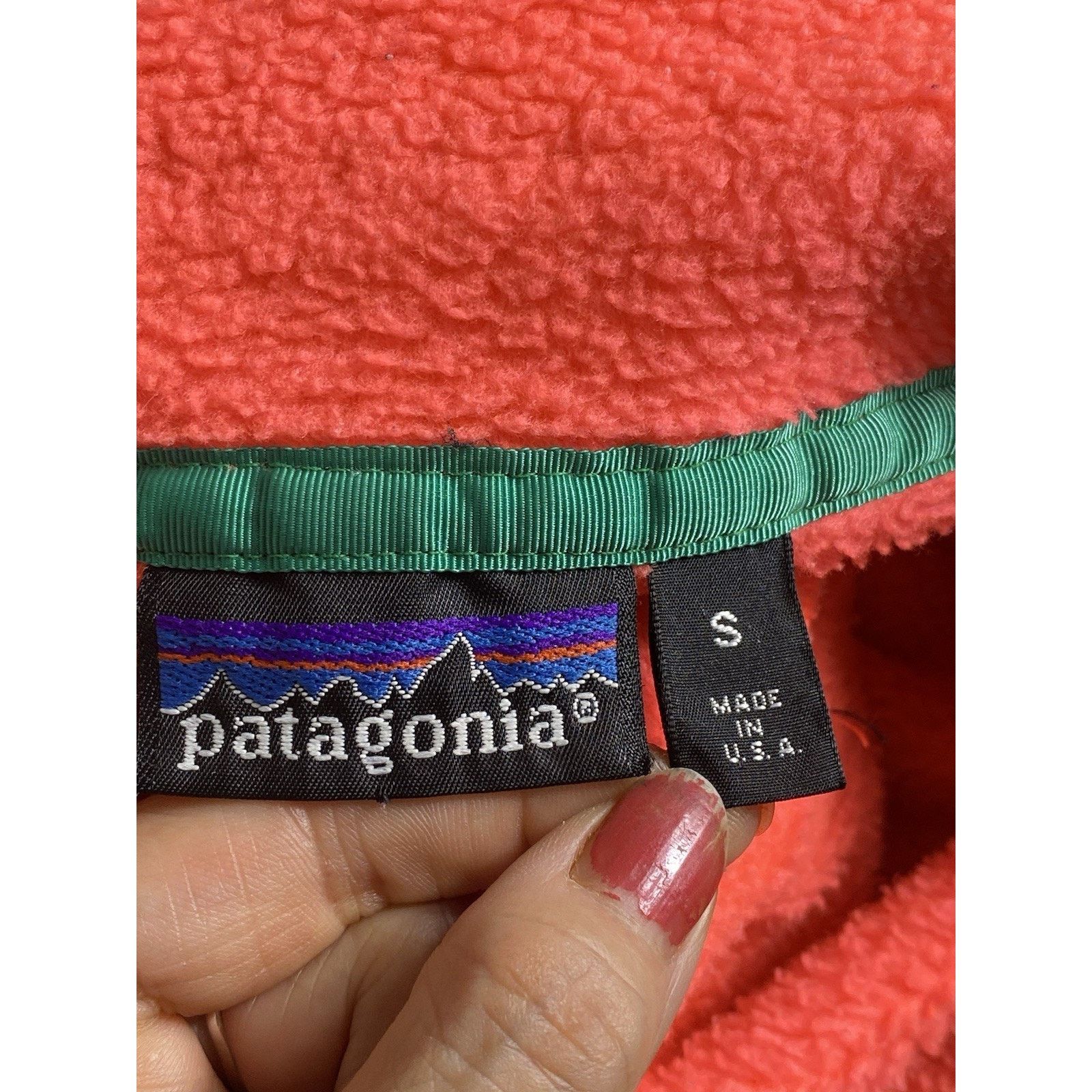 Patagonia Patagonia Micro D Snap T Pullover Tangerine Orange Small EUC Size S / US 4 / IT 40 - 8 Thumbnail