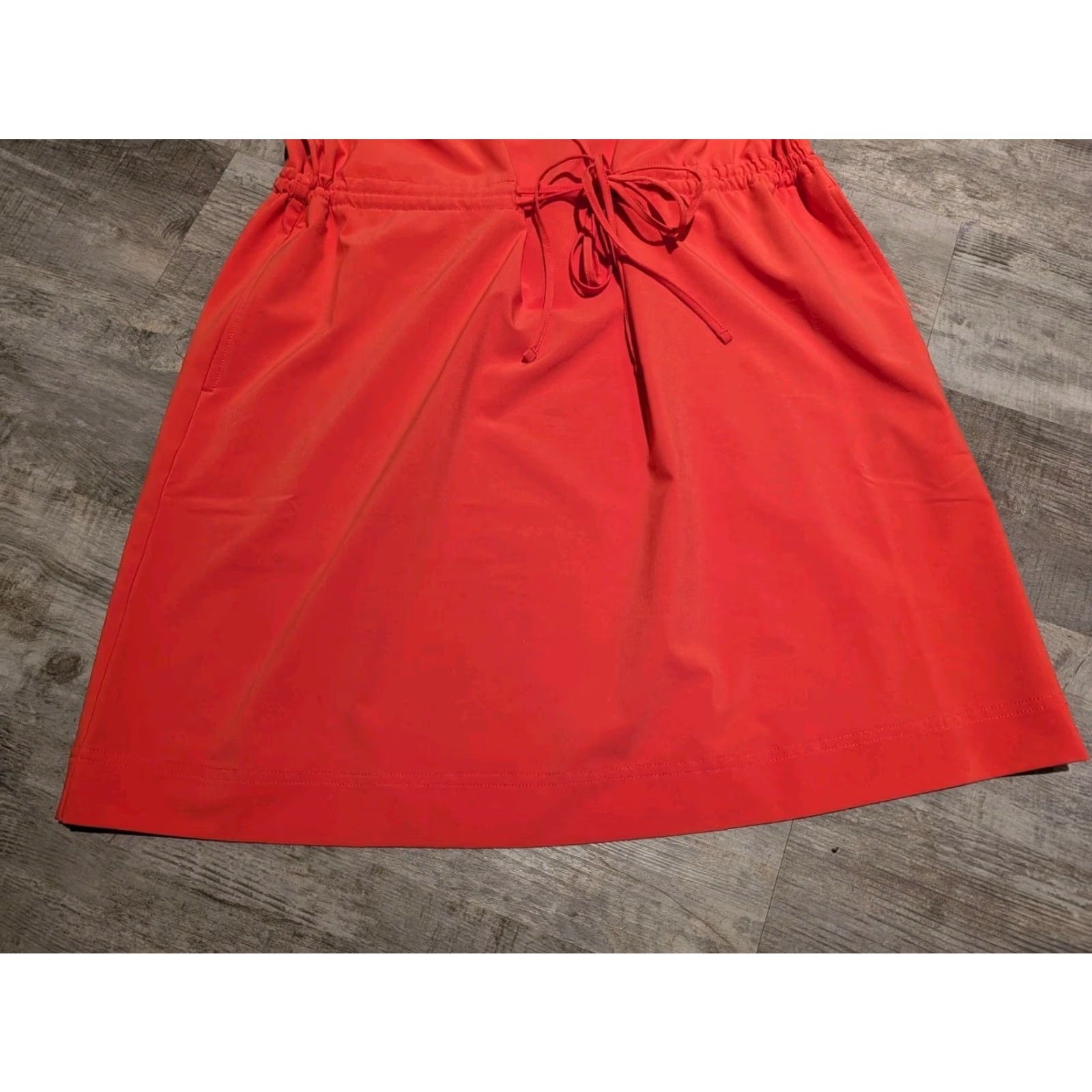 Vintage Columbia Bogota Bay Dress Women L Peach Tank Sleeveless Knee NWT Tie Waist Size L / US 10 / IT 46 - 2 Thumbnail