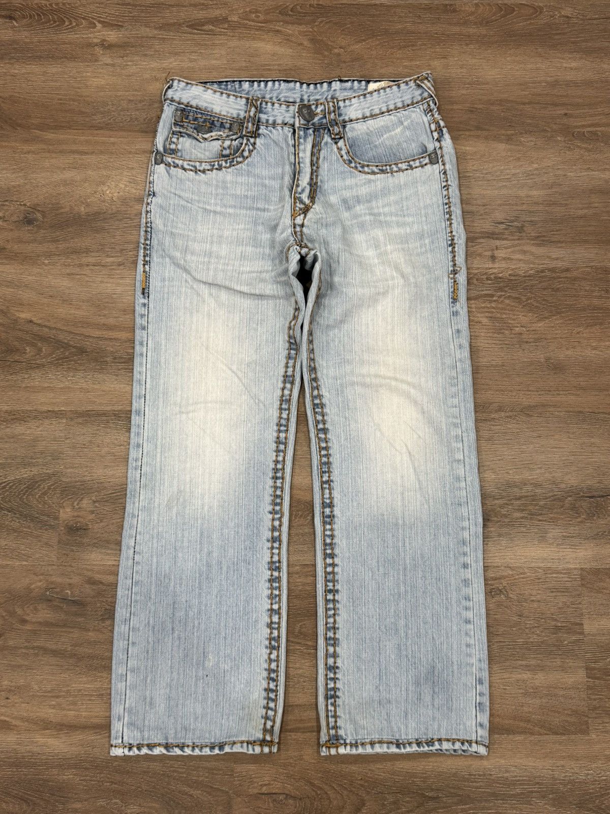 Vintage Vintage Y2K Laguna Beach Jean Co. Heavy Fat Stitch Denims Size US 32 / EU 48 - 1 Thumbnail