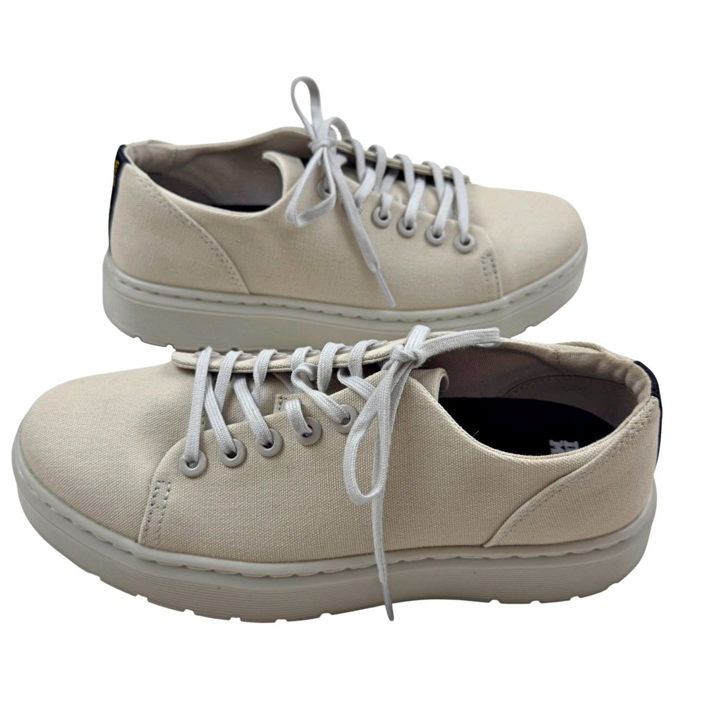 Dr. Martens Dr. Martens Dante Canvas Low-top Sneakers Parchment Beige Size US 7 / IT 37 - 3 Thumbnail
