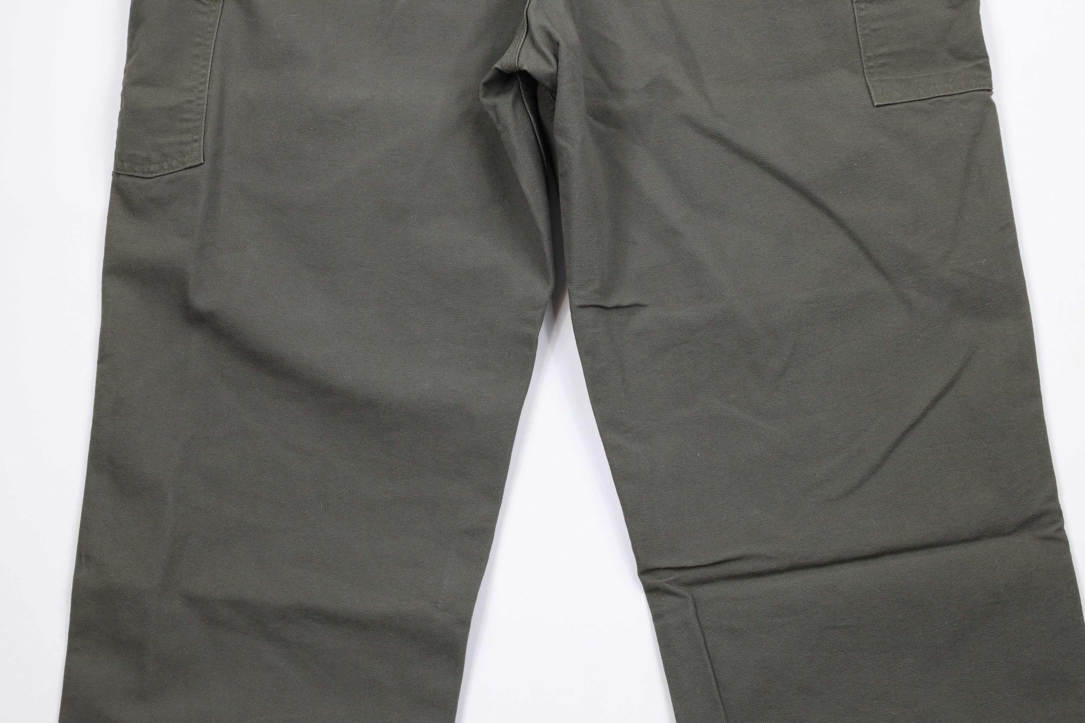 Carhartt × Vintage Vintage Carhartt Wide Leg Original Dungaree Pants Moss Green Size US 42 / EU 58 - 10 Thumbnail