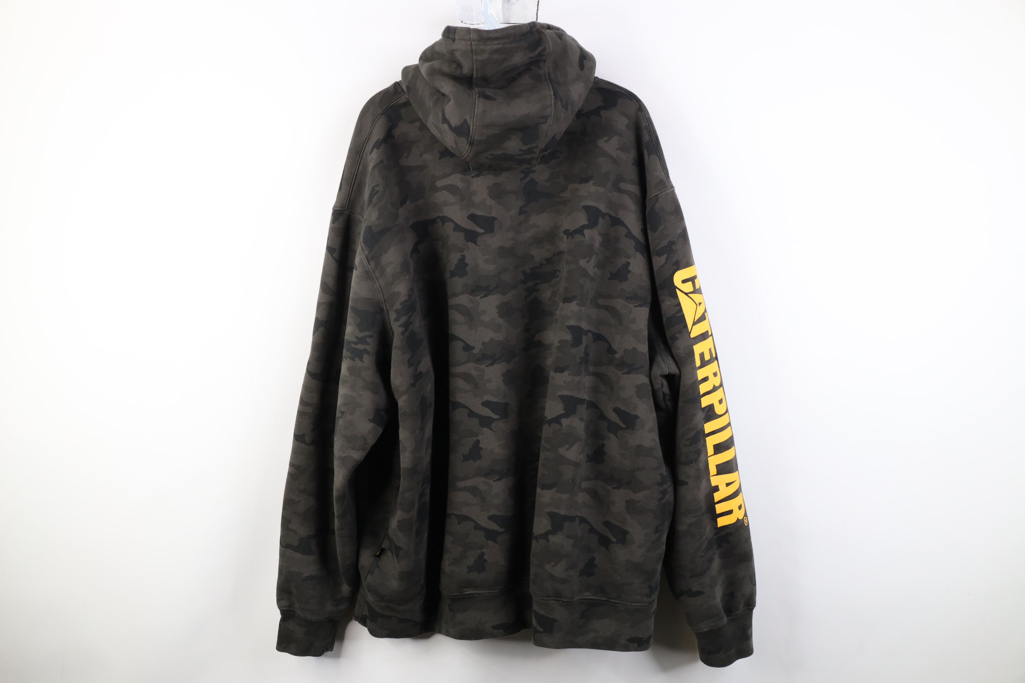 Caterpillar Vintage Y2K Caterpillar CAT Camouflage Hoodie Sweatshirt Size US XXL / EU 58 / 5 - 11 Thumbnail