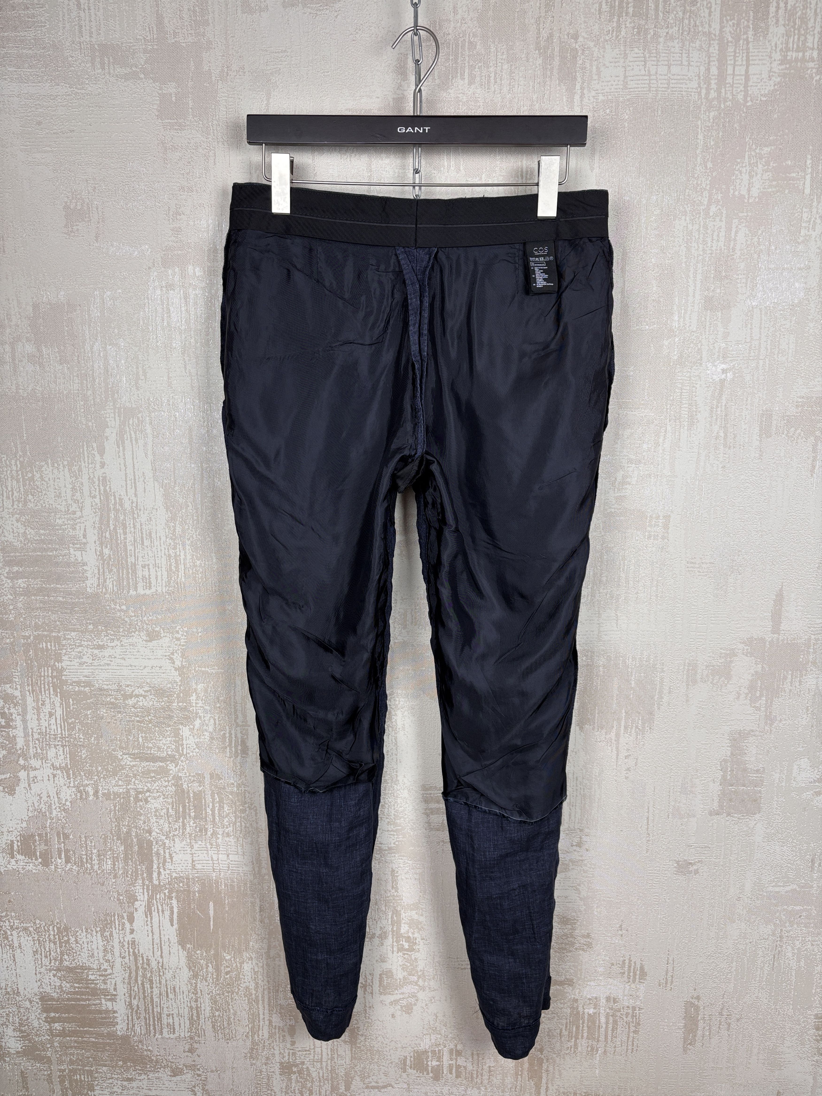 Cos COS Linen Chino Pants Men's Size EUR 48 (M) Navy Blue Size US 32 / EU 48 - 18 Thumbnail