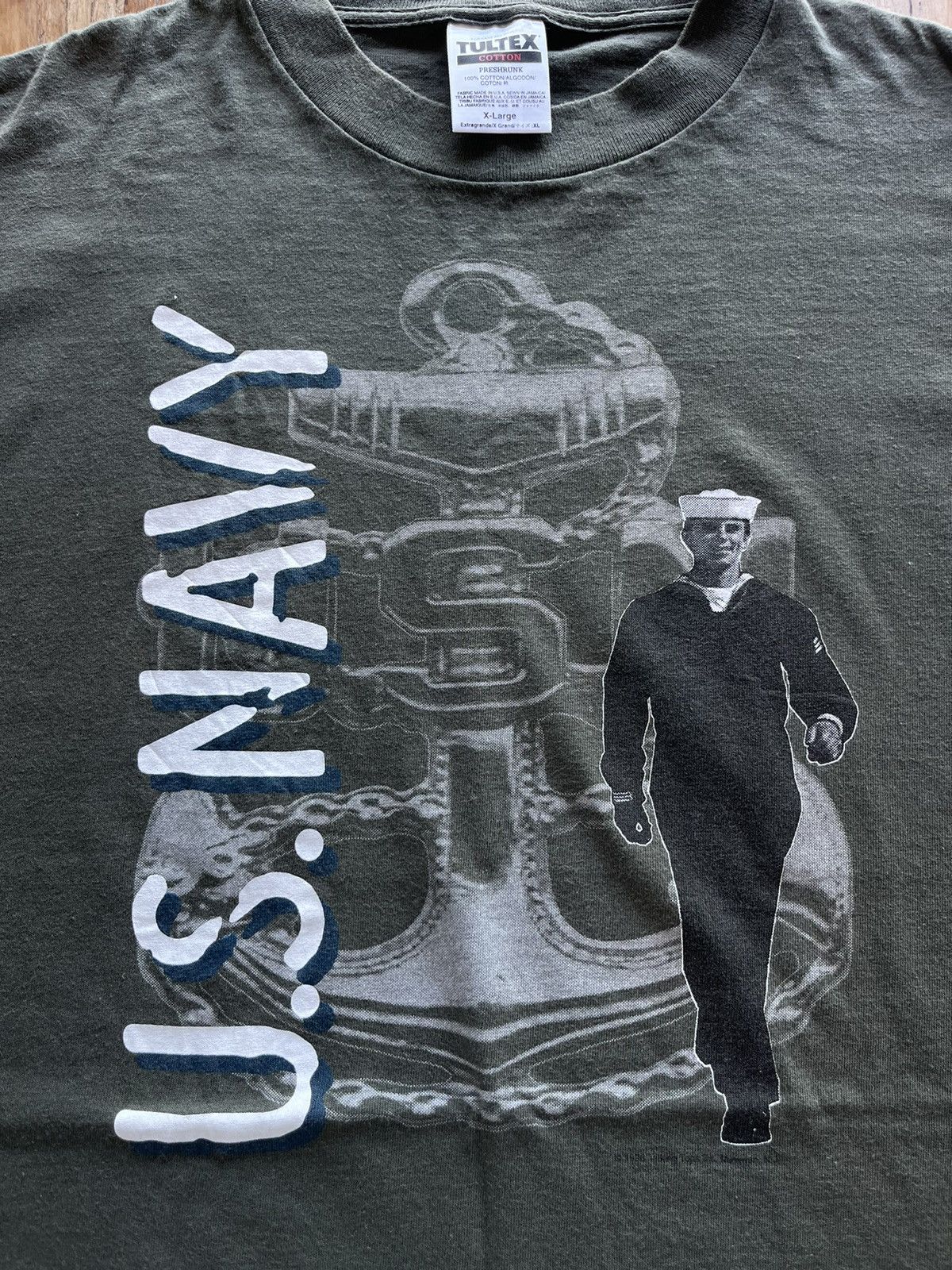 Vintage Vintage US. NAVY 1996’s Tshirt Size US XL / EU 56 / 4 - 5 Thumbnail