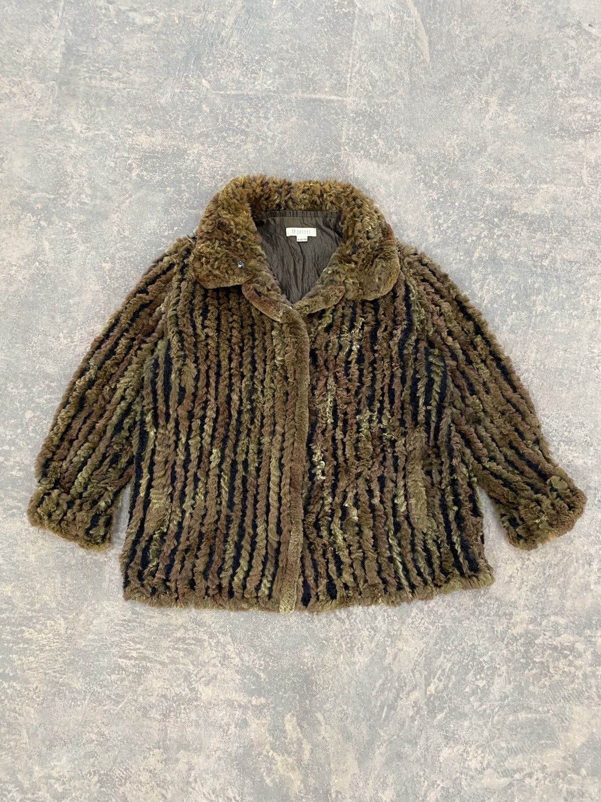 Furla VINTAGE REAL RABBIT FUR OUTERWEAR JACKET not MINK SABLE Size M / US 6-8 / IT 42-44 - 1 Thumbnail