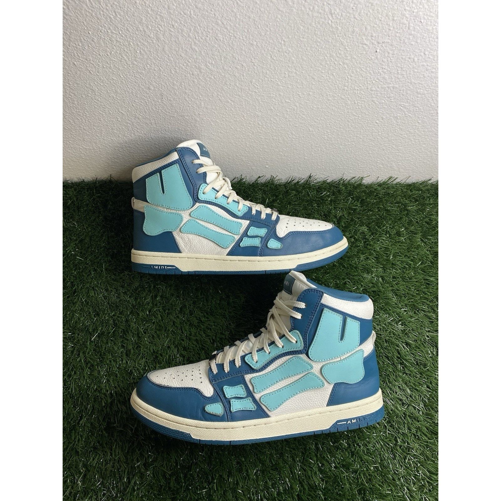 Amiri AMIRI Skel Top Hi ‘Slate Blue’ | Size 44 EU ( 11 US ) Size US 11 / EU 44 - 3 Thumbnail