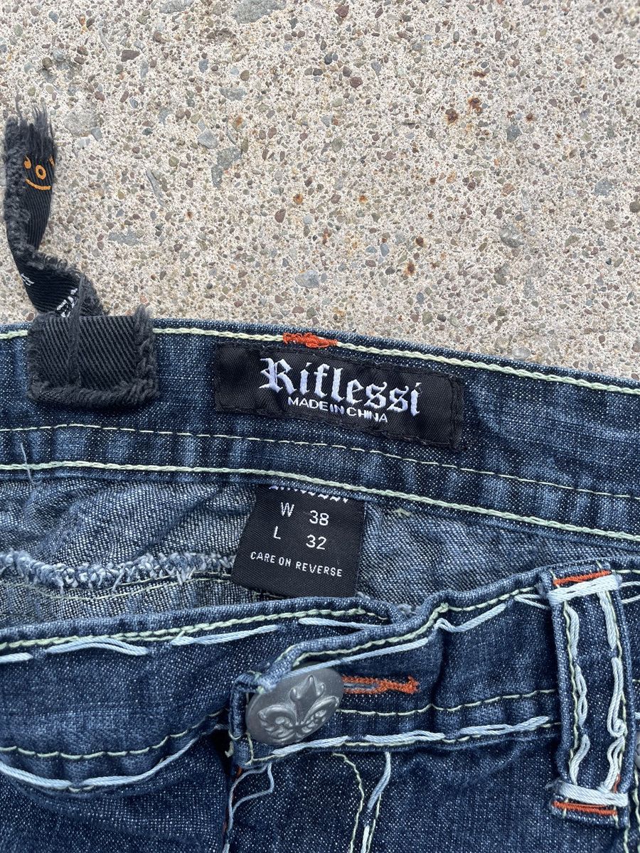 Other Riflessie Embroidered y2k Baggy Denim Size US 36 / EU 52 - 8 Thumbnail