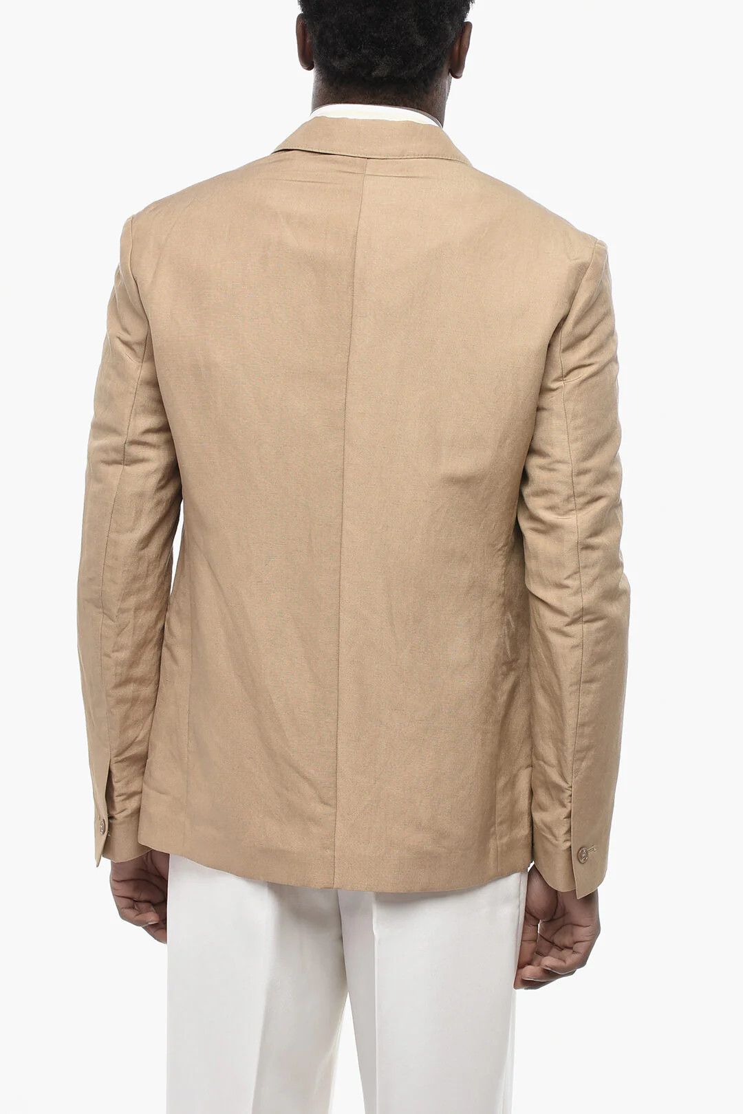 Givenchy og1mm0326 Unlined Linen and Silk Blazer in Beige Size US S / EU 44-46 / 1 - 2 Thumbnail