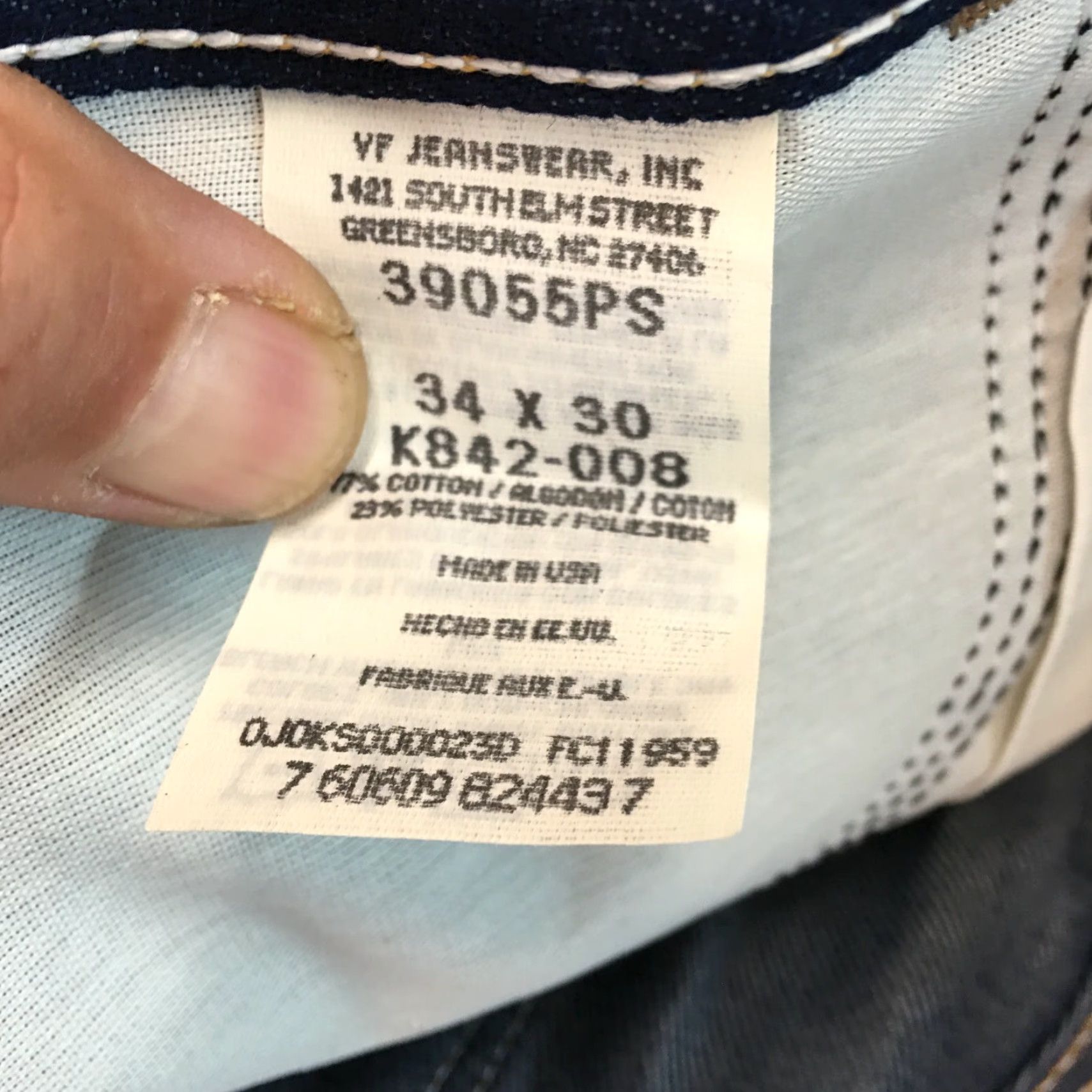 Wrangler Wrangler Rugged Wear Mens Casual Regular Stretch Straight Denim Blue Jeans 34X30 Size US 34 / EU 50 - 7 Thumbnail
