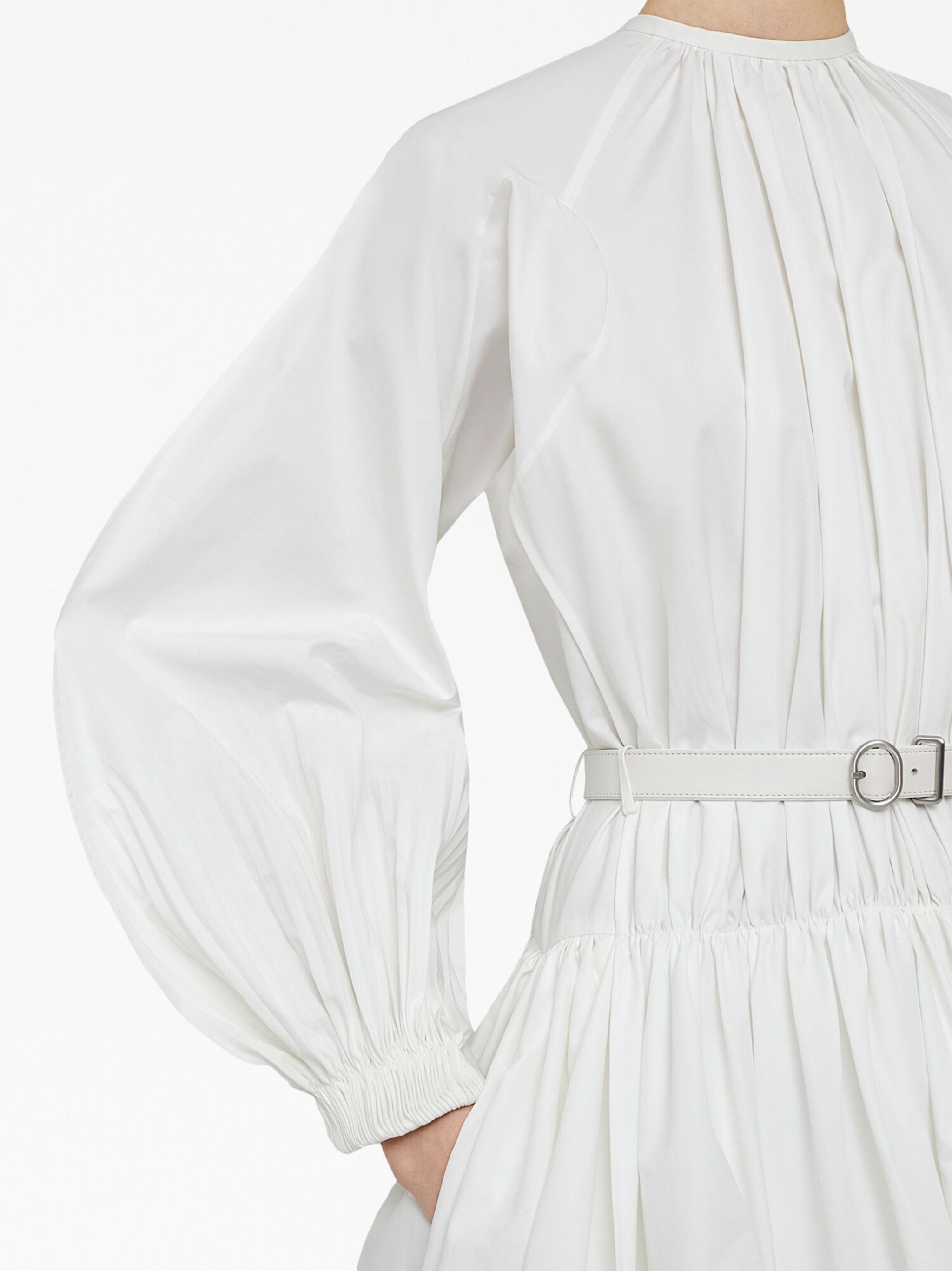 Jil Sander o1loc1c1124 Dress in White Size S / US 4 / IT 40 - 5 Thumbnail