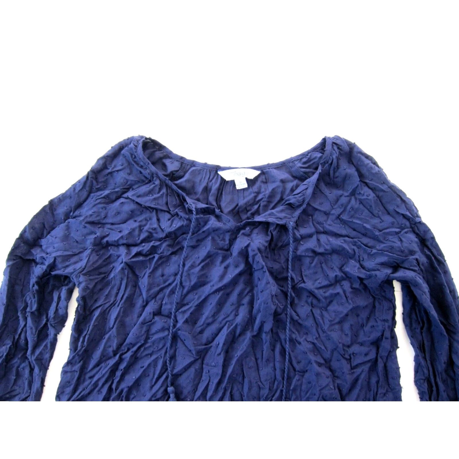 Greats NWT Great Northwest Indigo 100% Rayon Blue Long Sleeve Tunic Peasant Blouse M Size M / US 6-8 / IT 42-44 - 3 Thumbnail