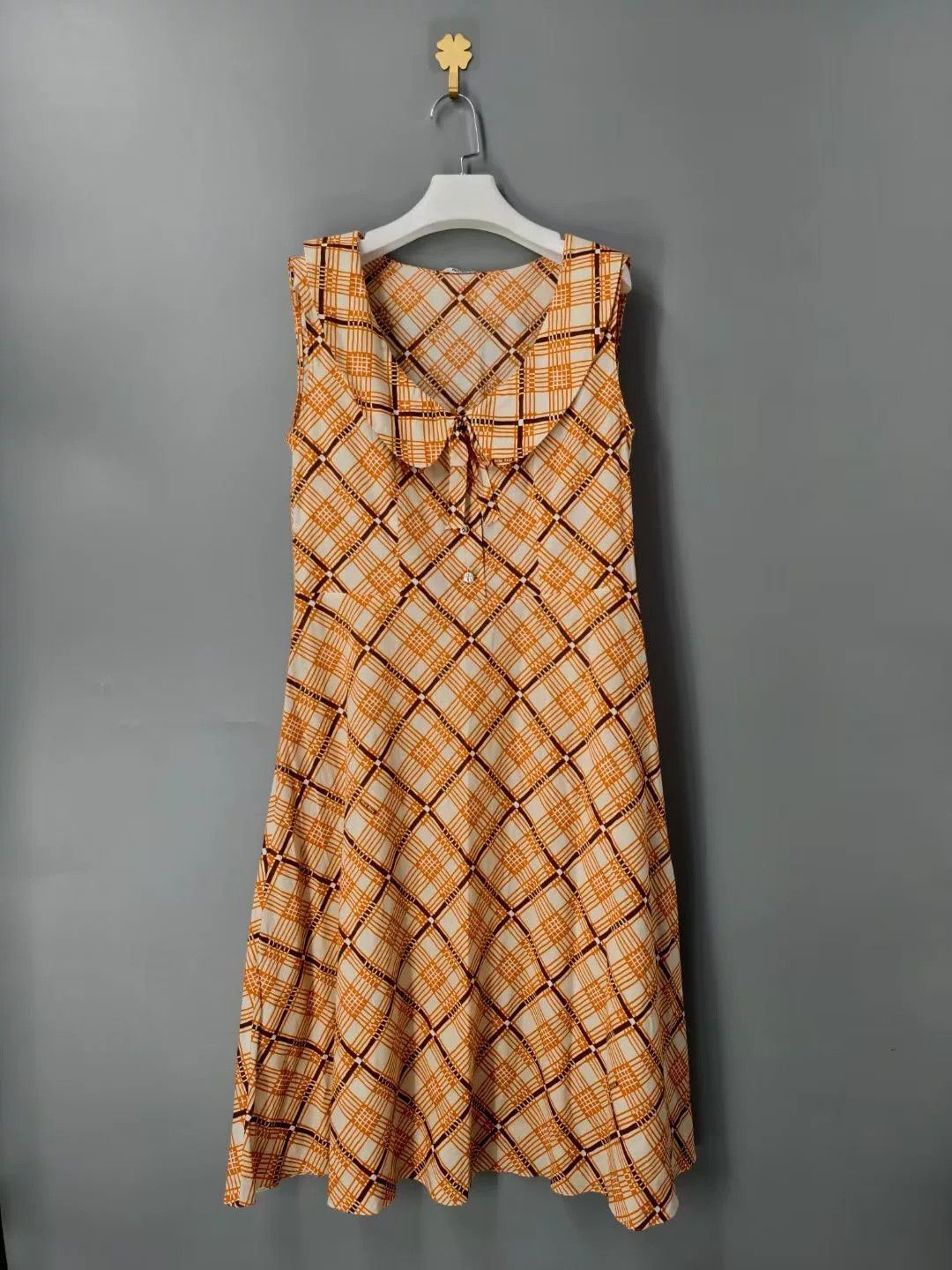 Miu Miu yellow plaid dress by MiuMiu Size US 36 / EU 52 - 1 Thumbnail