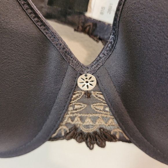Other Chantelle Gray Underwired Lace Bra - 34d Size ONE SIZE - 3 Thumbnail