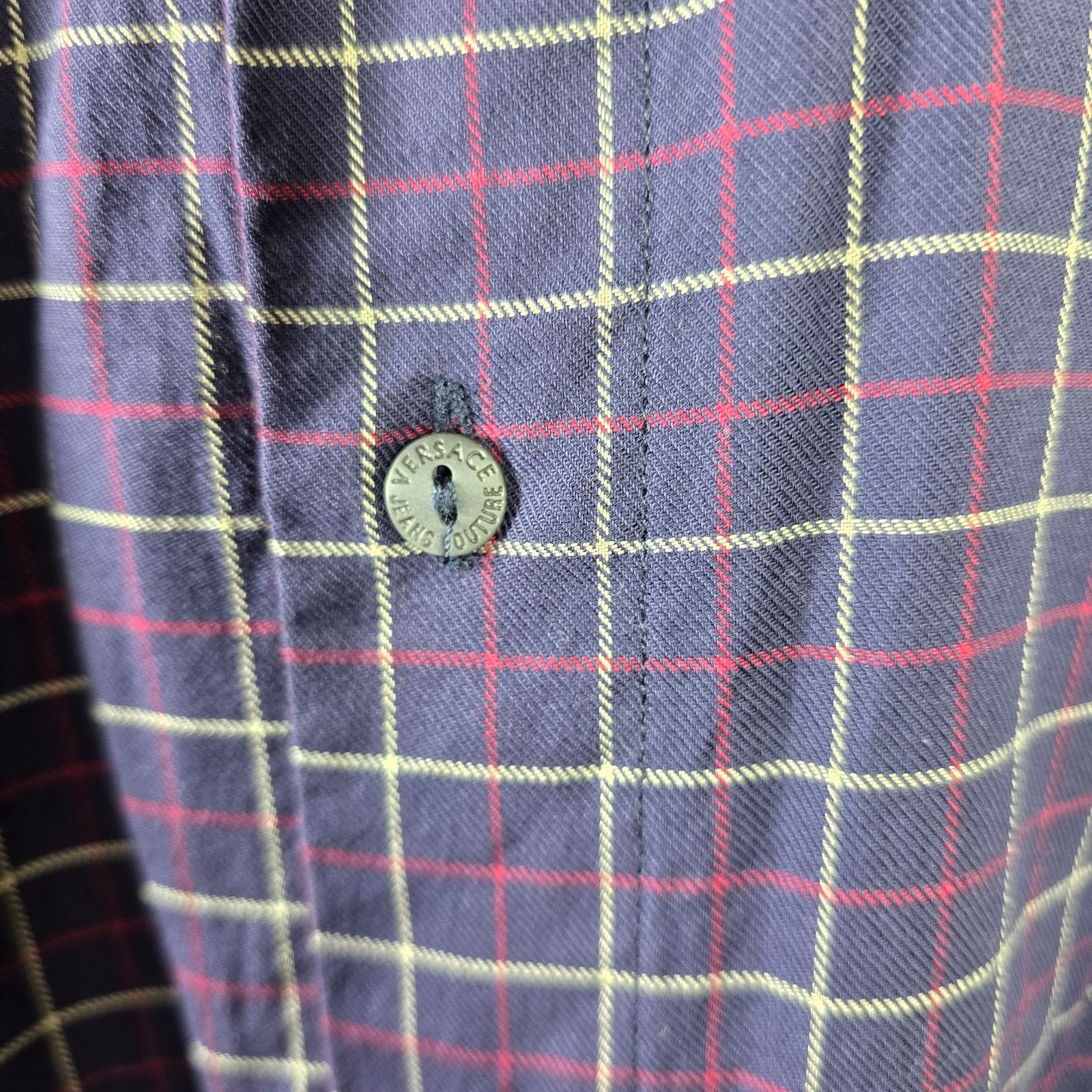 Versace Jeans Couture Versace Jeans Couture Blue Plaid Button-up Shirt Size US M / EU 48-50 / 2 - 7 Thumbnail