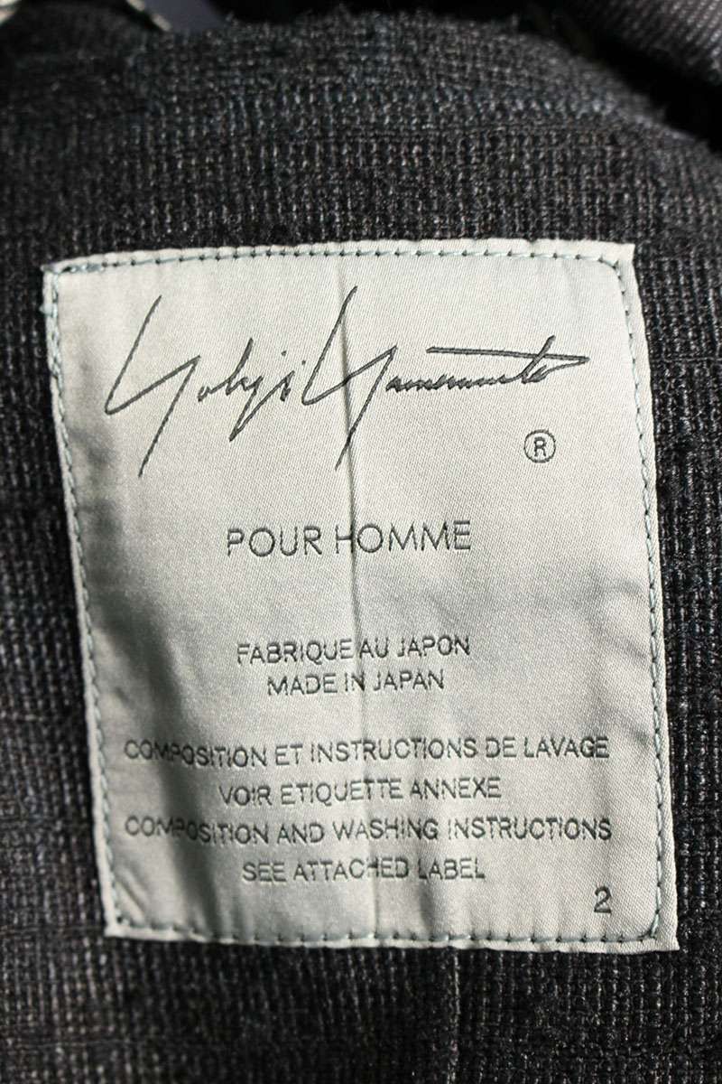 Yohji Yamamoto Yohji Yamamoto POUR HOMME black/Graphic print coat Size US M / EU 48-50 / 2 - 3 Thumbnail